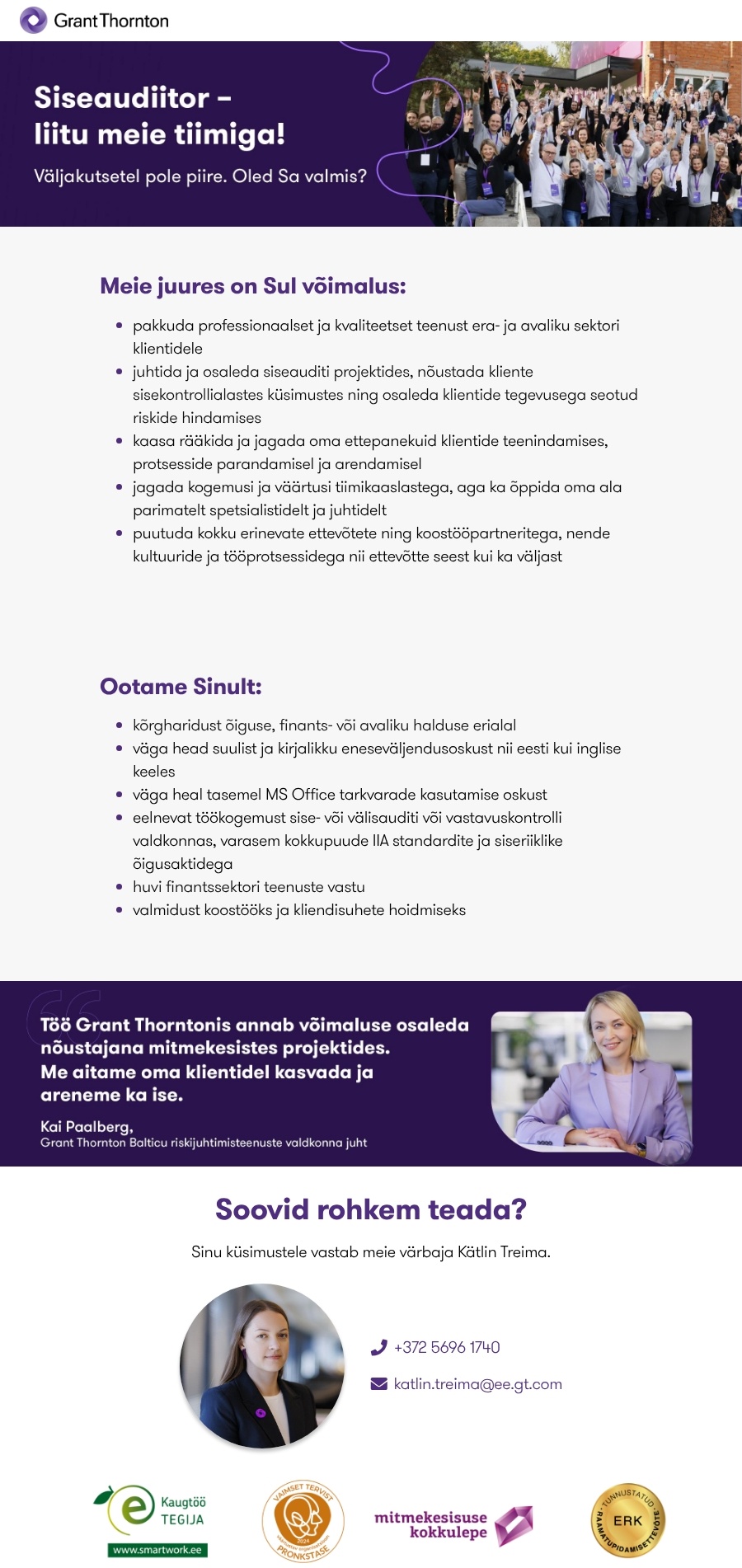 GRANT THORNTON BALTIC OÜ Siseaudiitor
