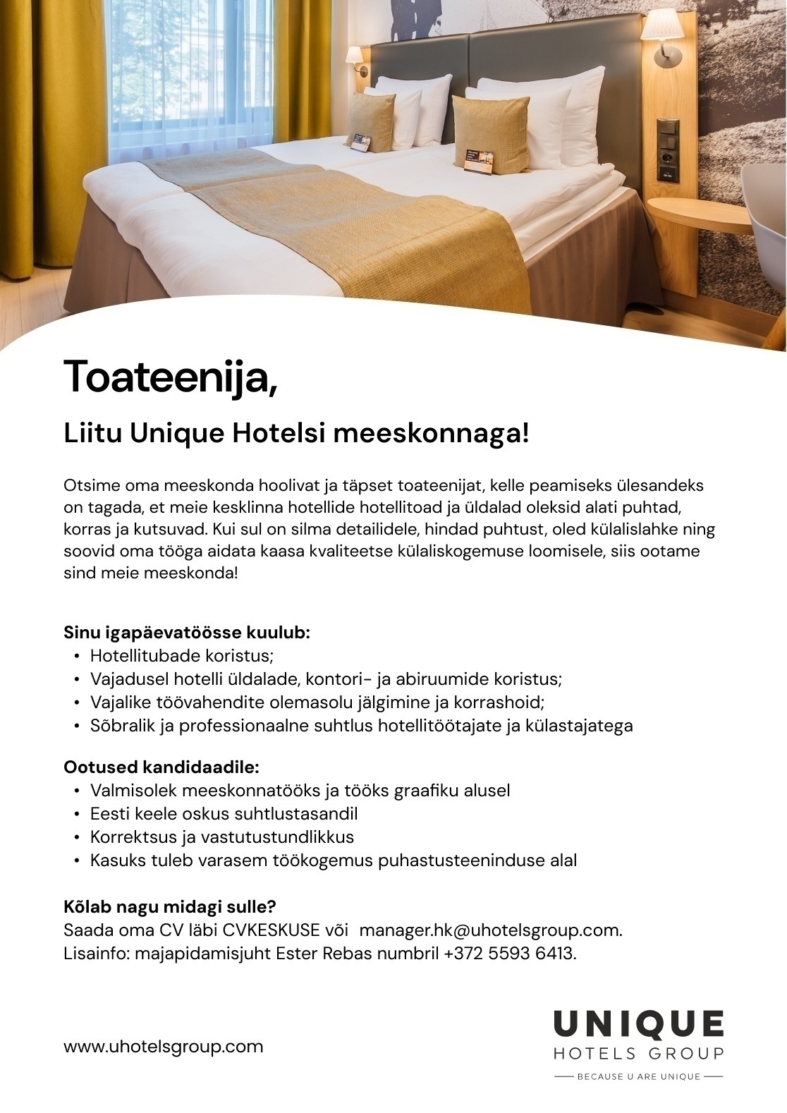 Unique Hotels Group Toateenija