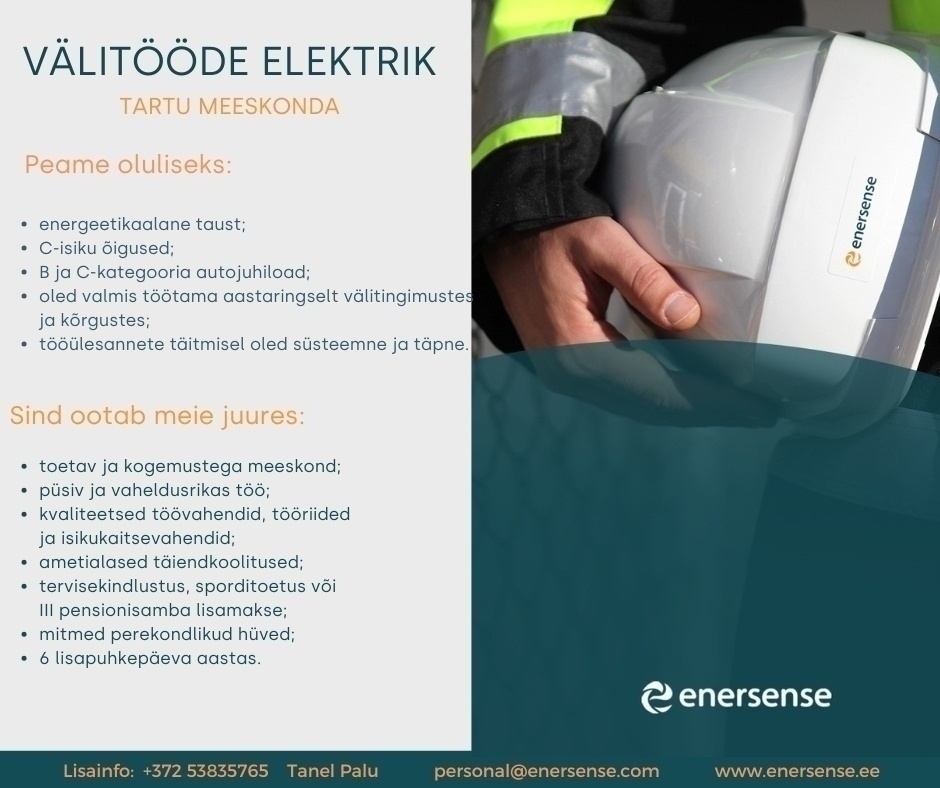 ENERSENSE AS Elektrimontöör