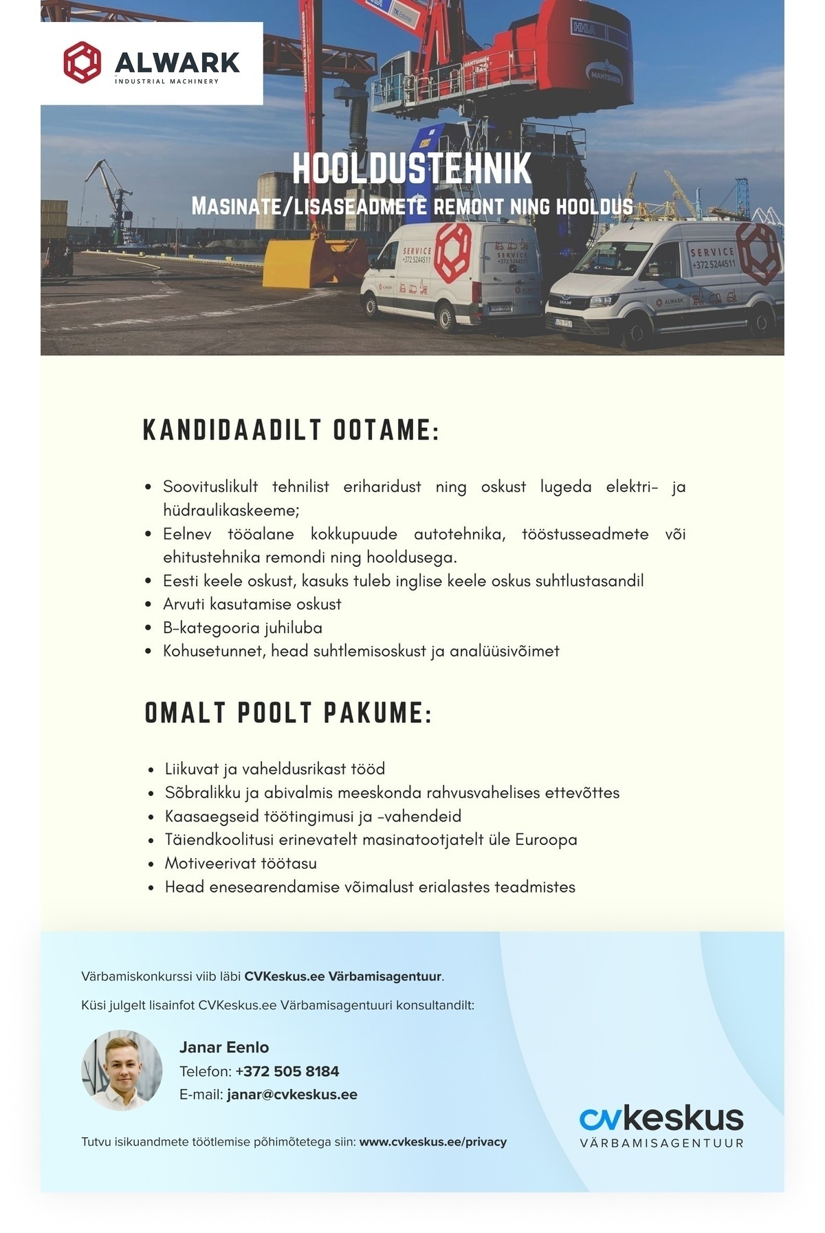 Alwark OÜ HOOLDUSTEHNIK