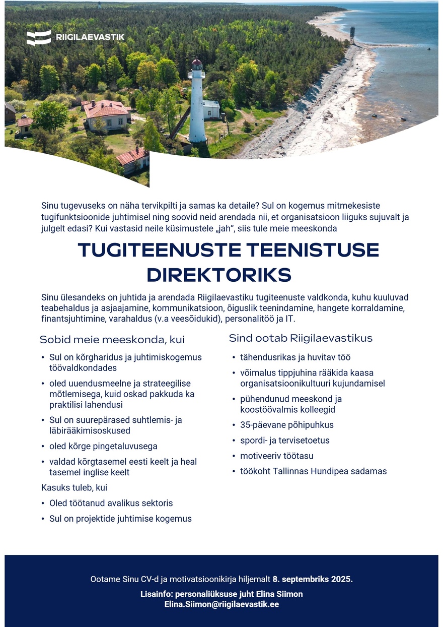 Riigilaevastik Tugiteenuste teenistuse direktor