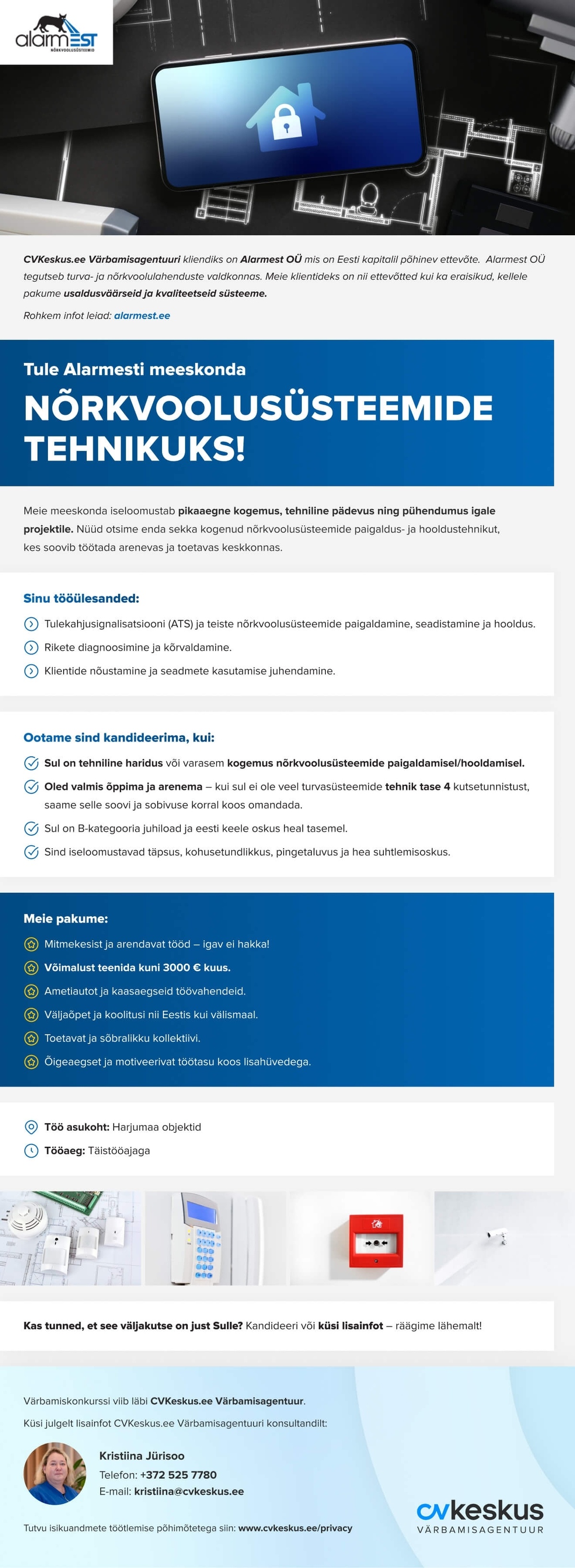 Alarmest OÜ NÕRKVOOLUSÜSTEEMIDE TEHNIK