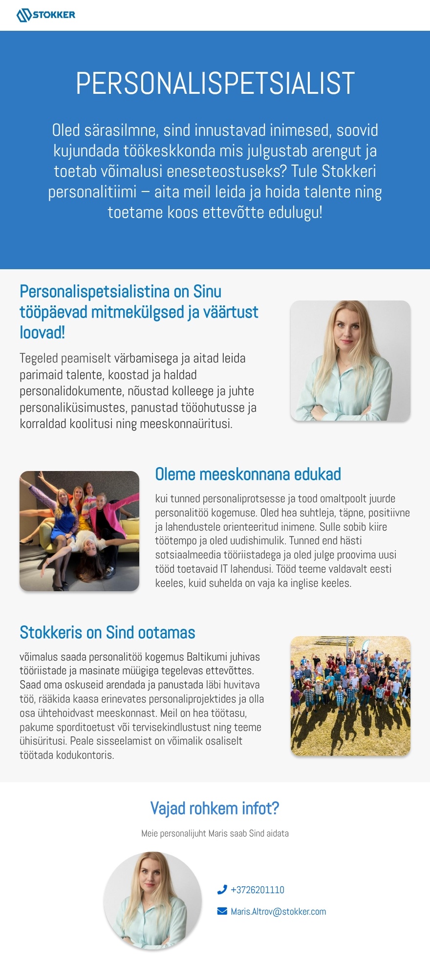 AS Stokker Personalispetsialist