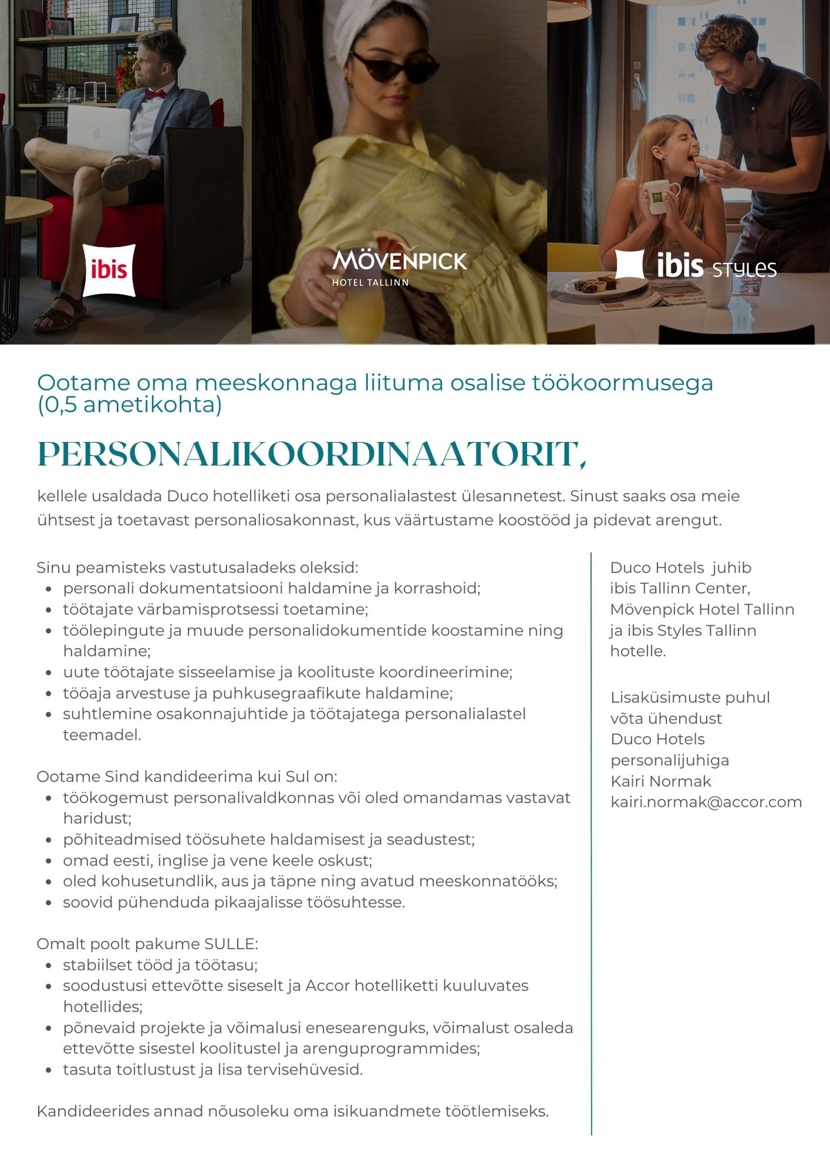 DUCO OÜ Personalikoordinaator