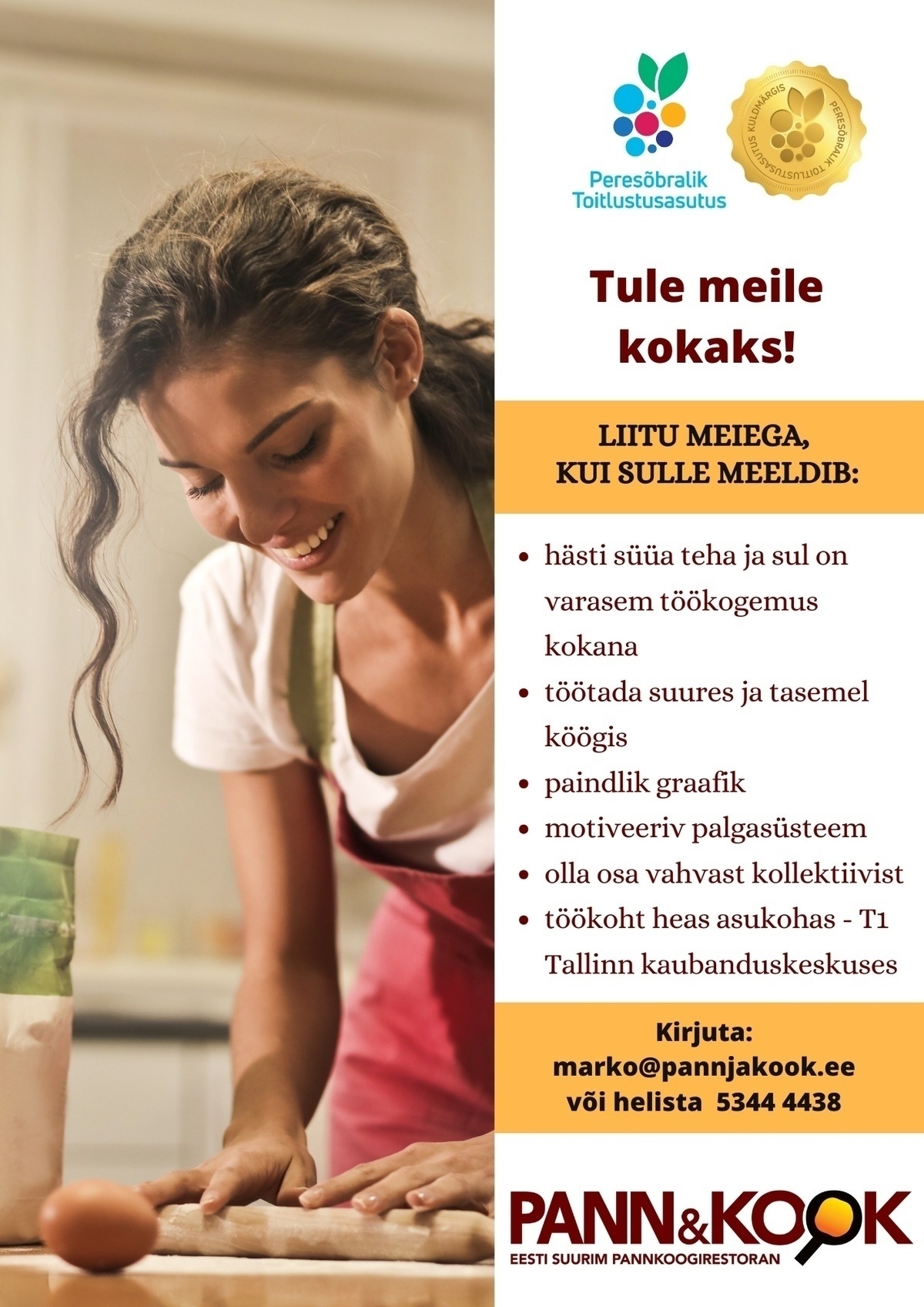 ELAMUS INVEST OÜ Kokk