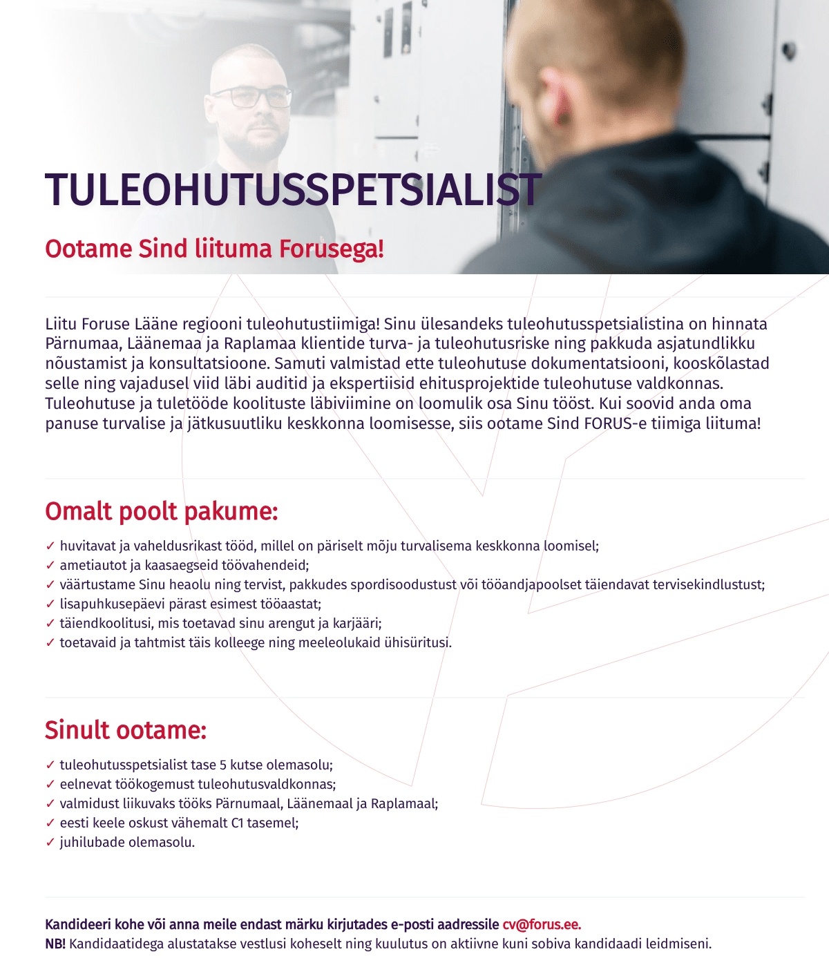 Forus Security AS Tuleohutusspetsialist