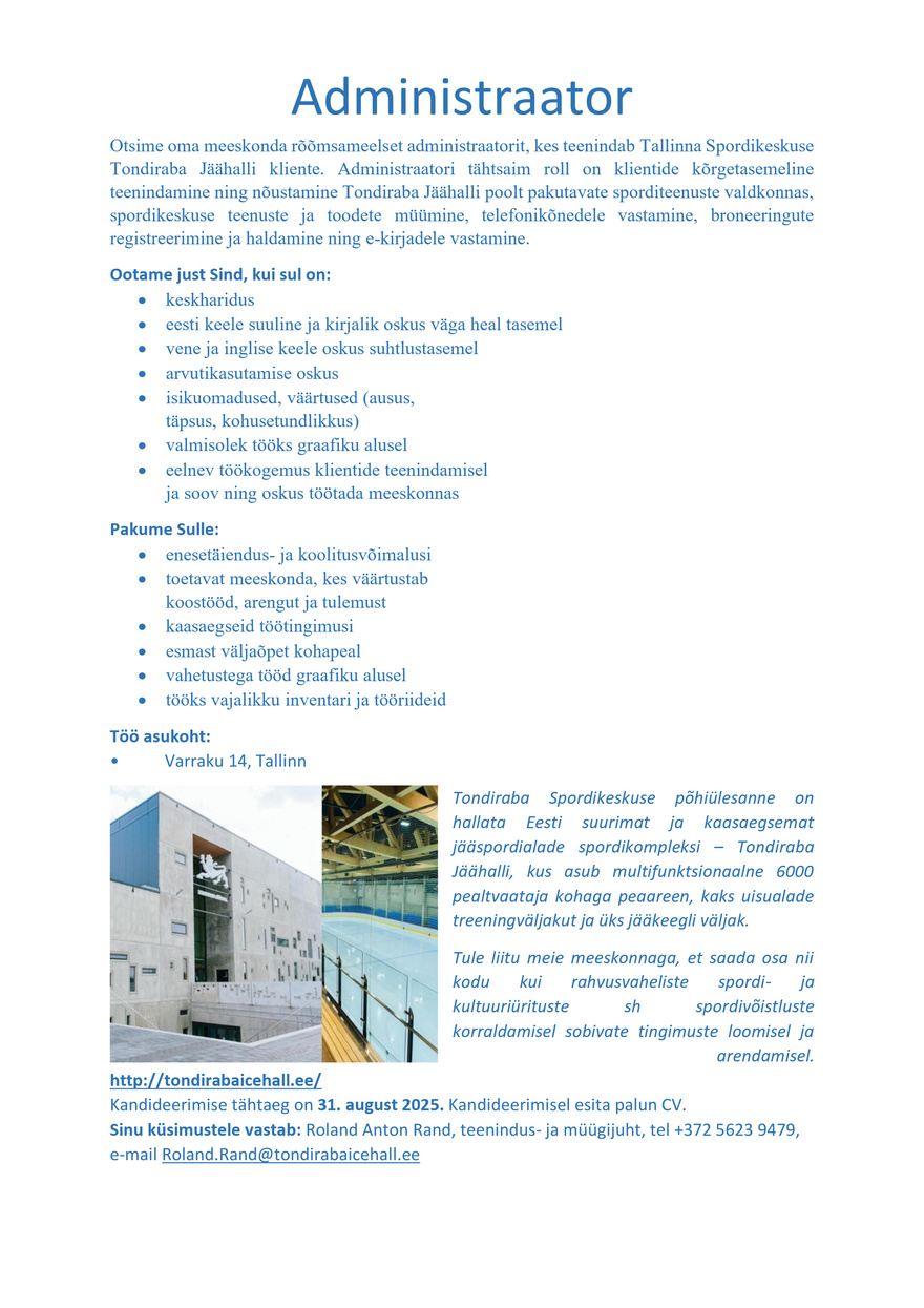 Tallinna linn Administraator