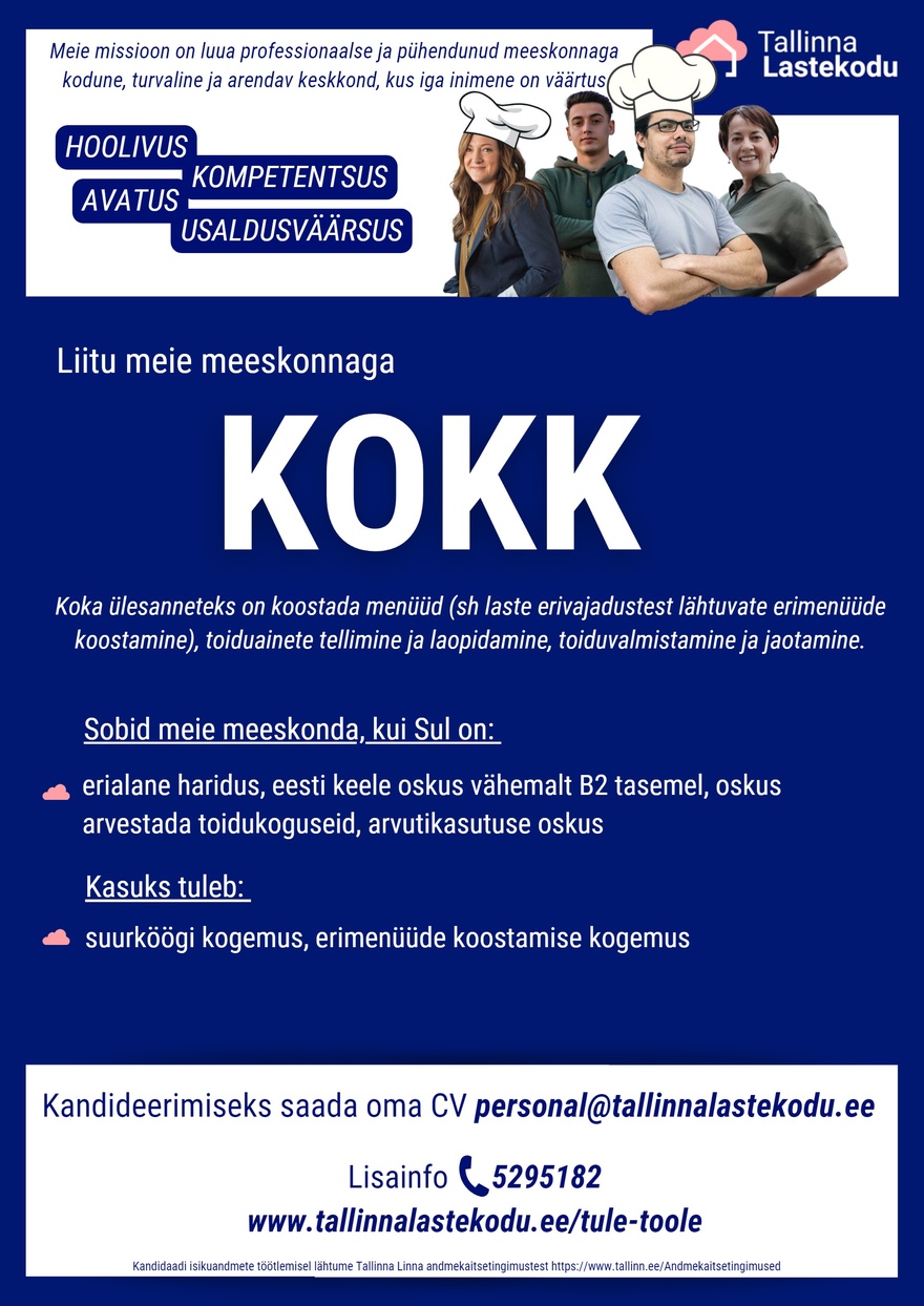 Tallinna Lastekodu Kokk