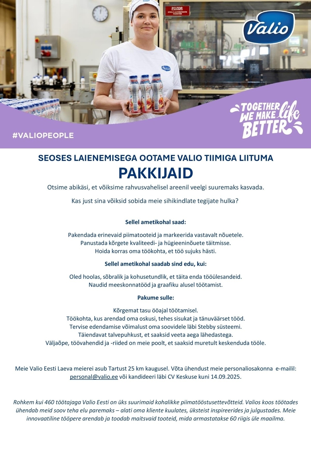 Valio Eesti AS Pakkija