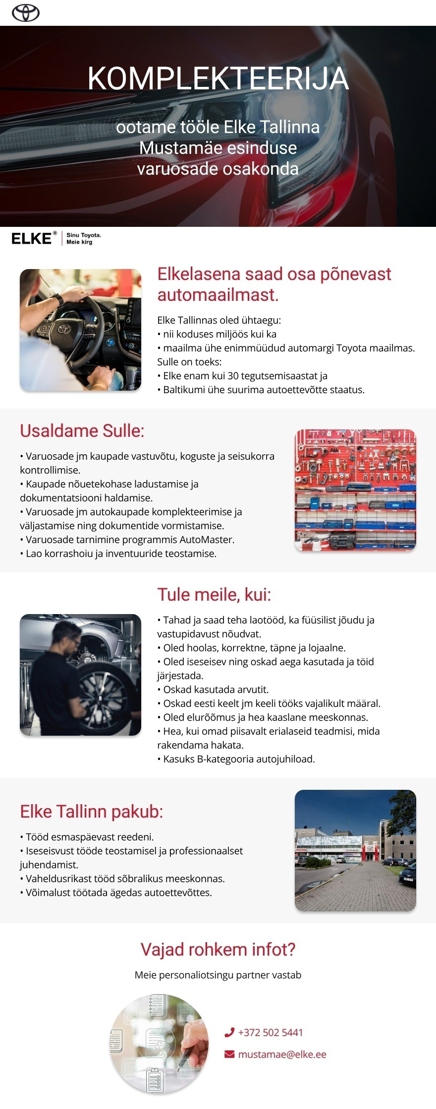 Elke Tallinn AS KOMPLEKTEERIJA