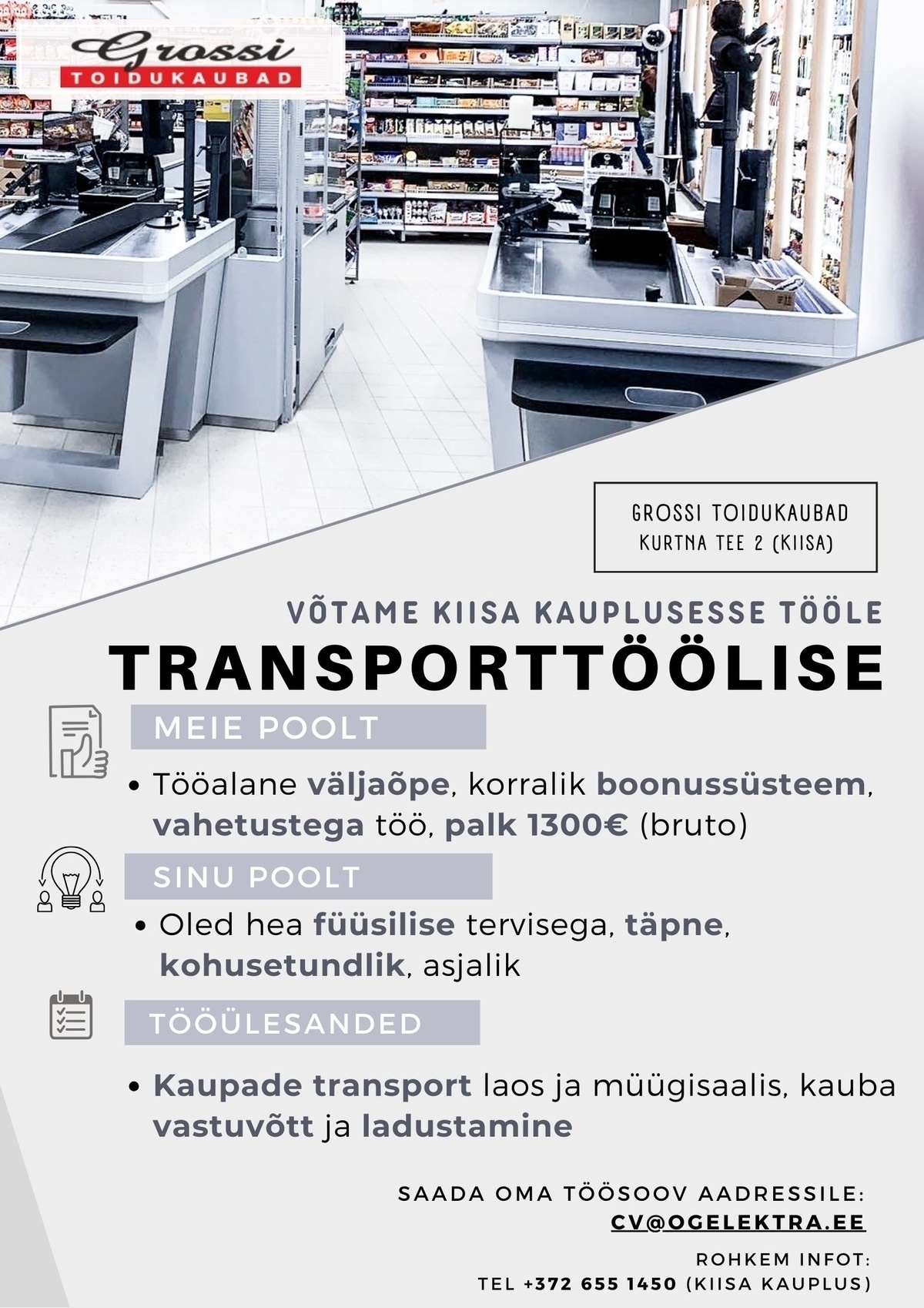 OG Elektra AS Transporttööline (Kiisa)