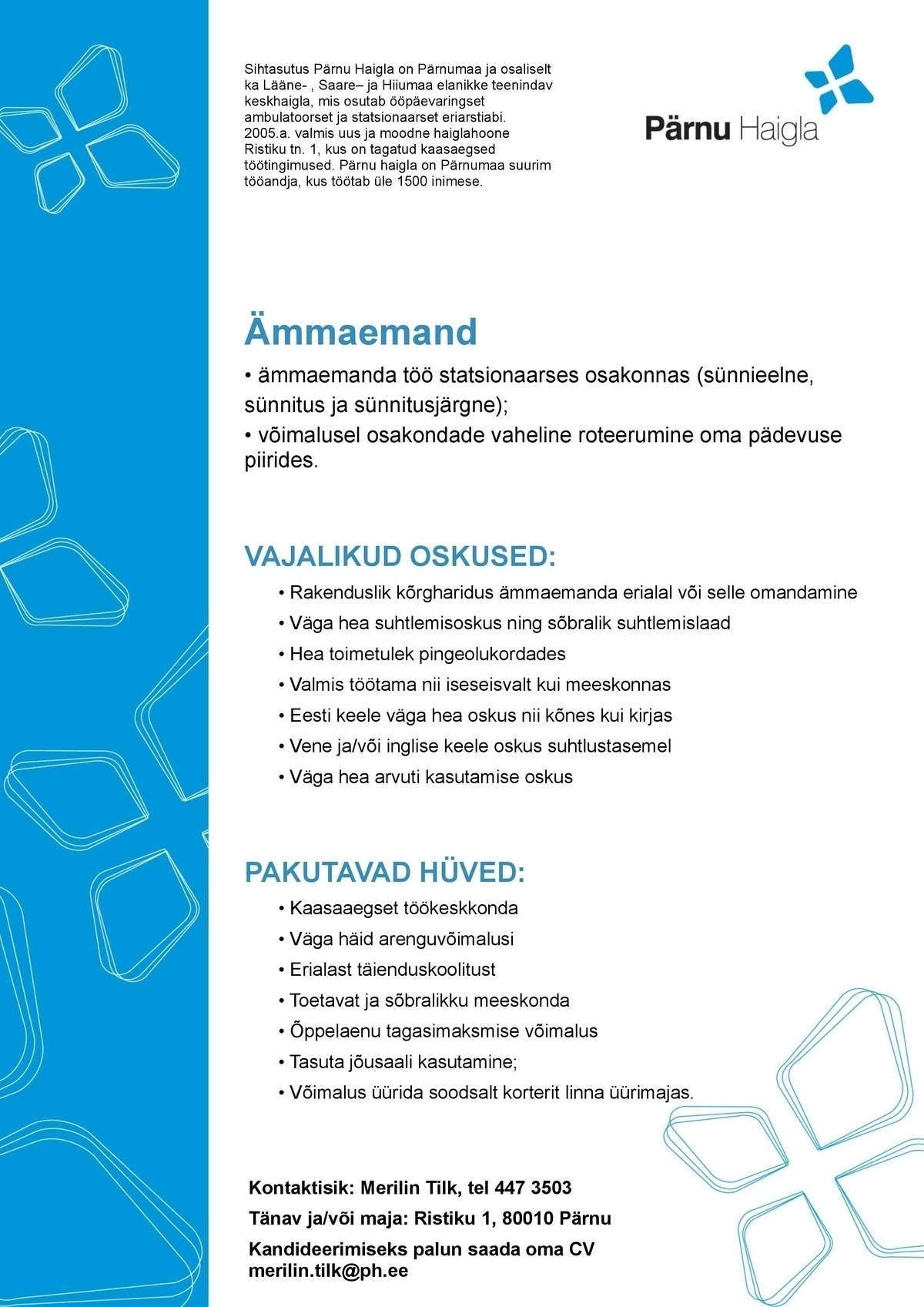 Pärnu Haigla SA Ämmaemand