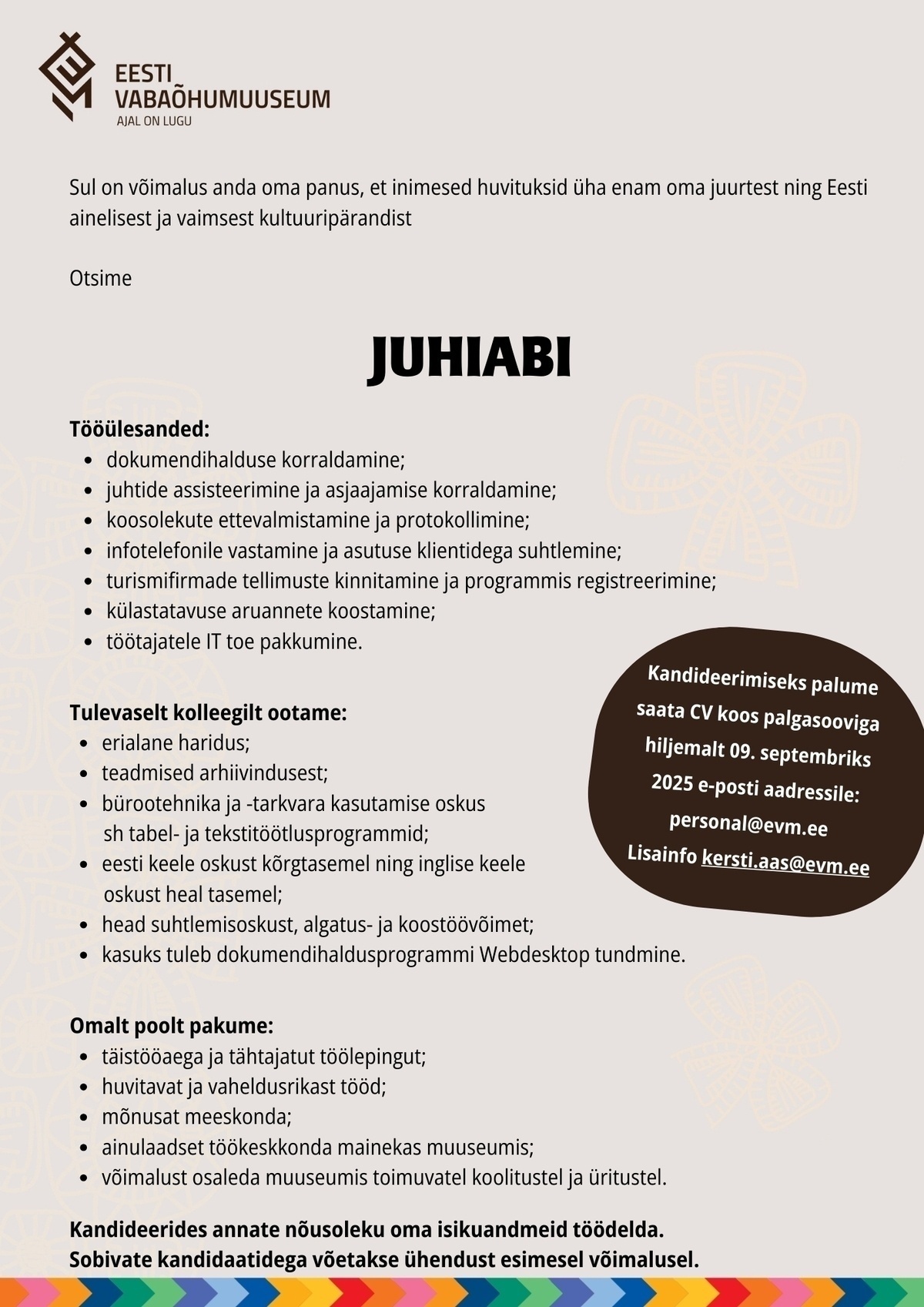 EESTI VABAÕHUMUUSEUM SA JUHIABI