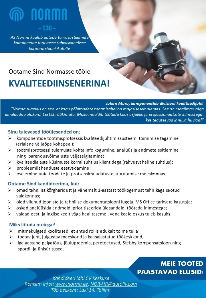 Norma AS Kvaliteediinsener