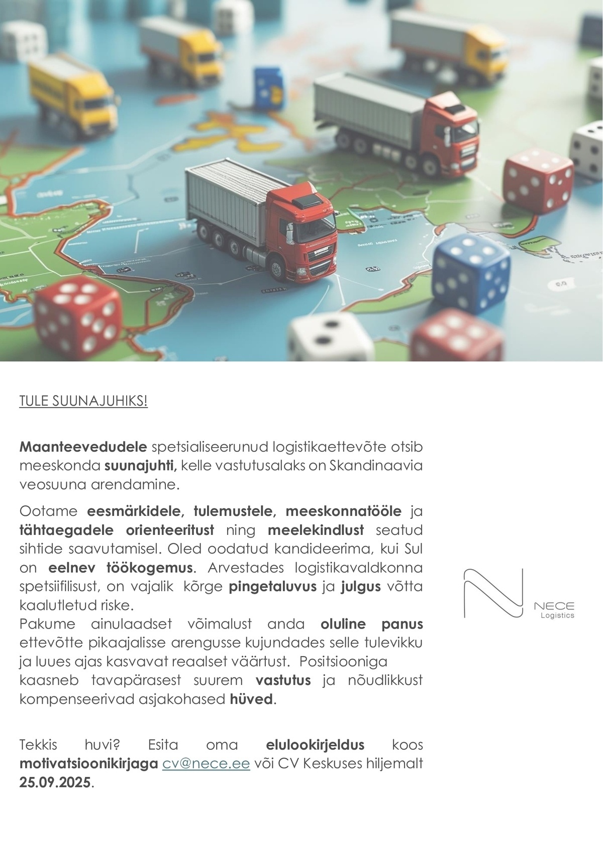 NECE Logistics OÜ Suunajuht