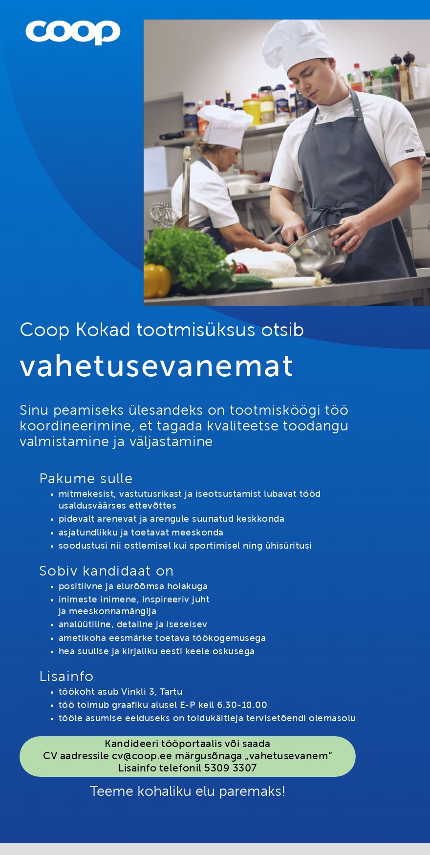 Coop Eesti Keskühistu Vahetusevanem (Coop Kokad)