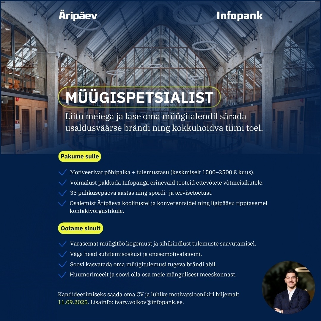 Äripäev AS Infopanga müügispetsialist