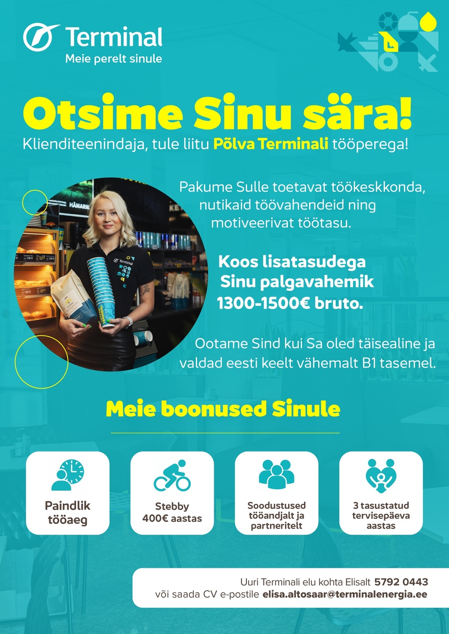 AS Terminal Klienditeenindaja Põlva teenindusjaama