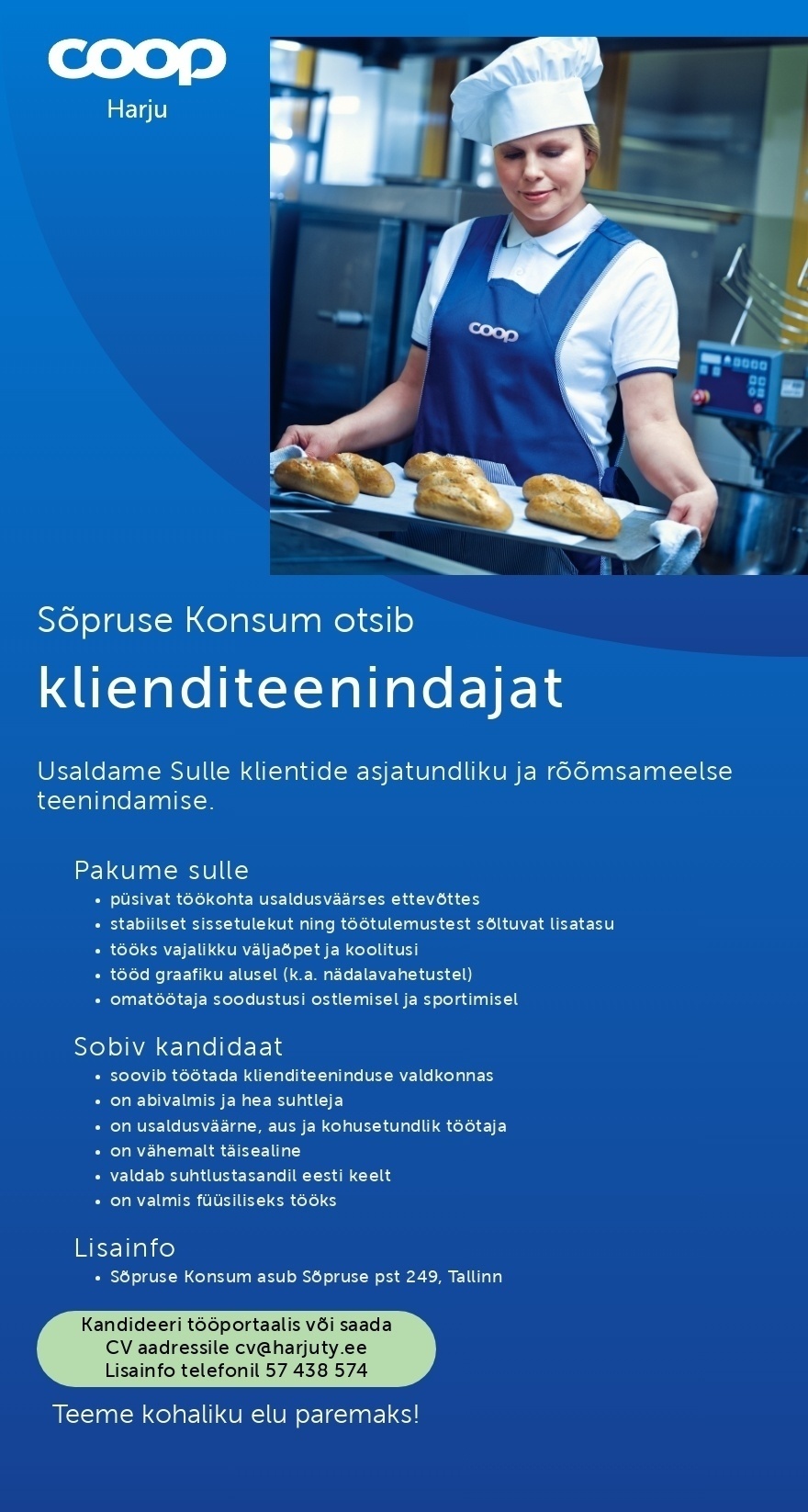 Harju Tarbijate Ühistu Klienditeenindaja Sõpruse Konsumisse