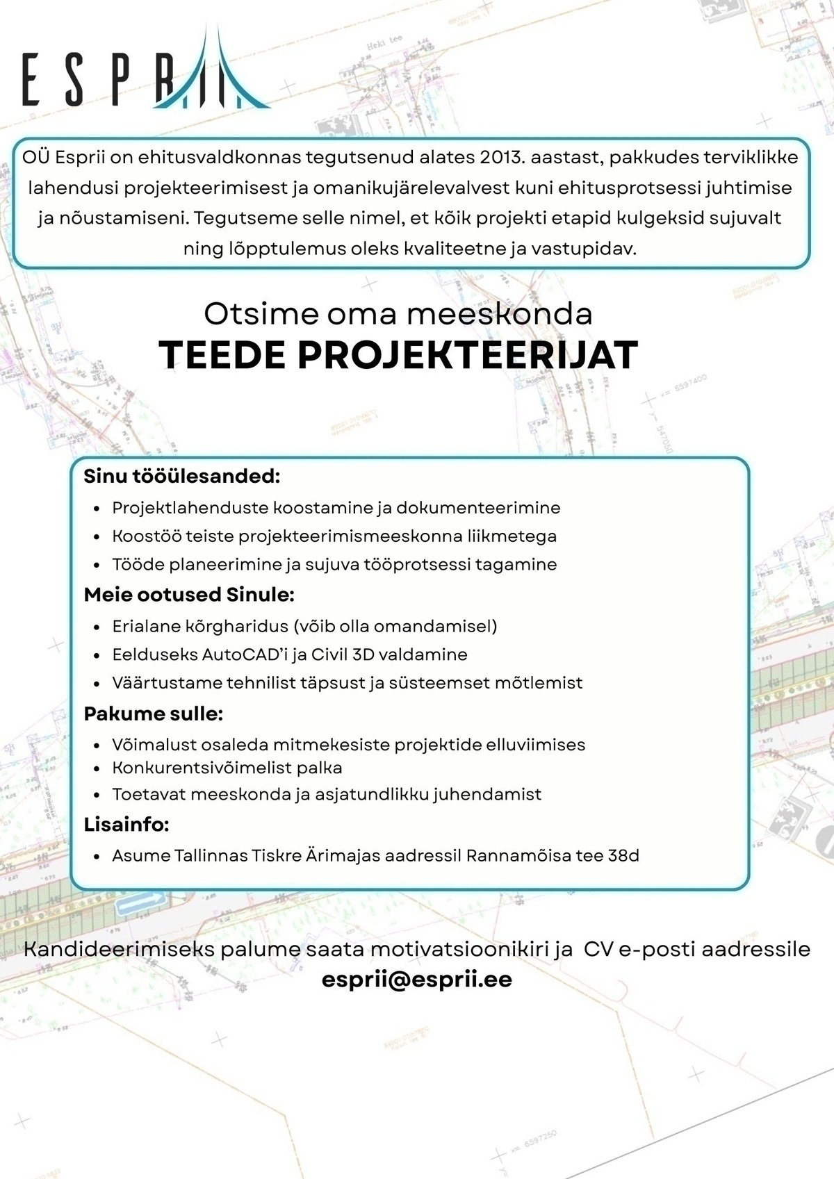 Esprii OÜ Teede projekteerija
