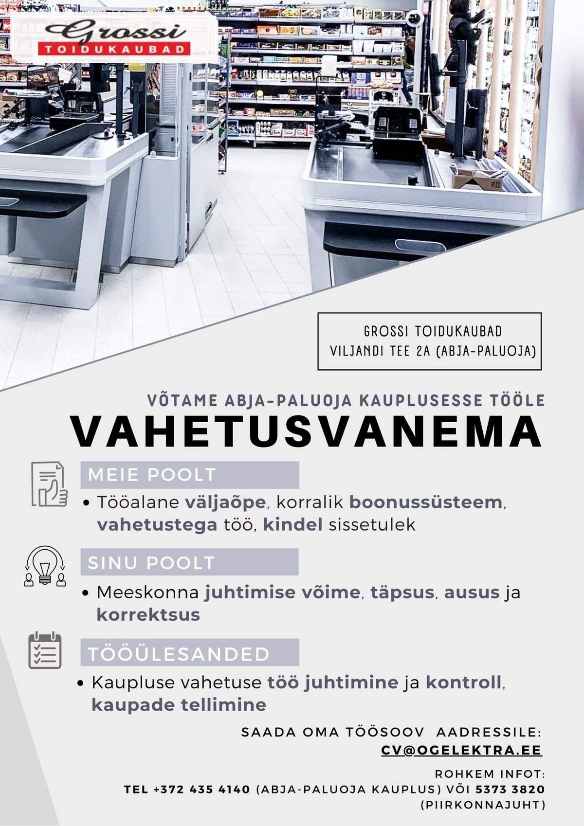 OG Elektra AS Vahetusvanem (Abja-Paluoja)