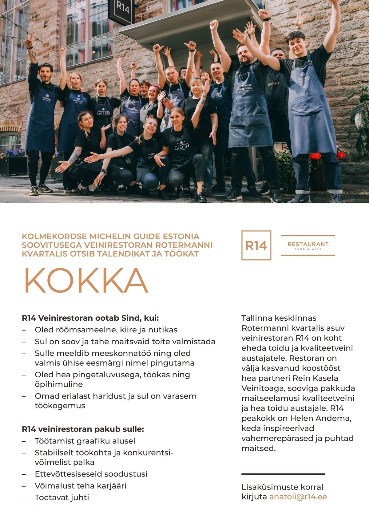 Esperan OÜ Kokk R14 restorani