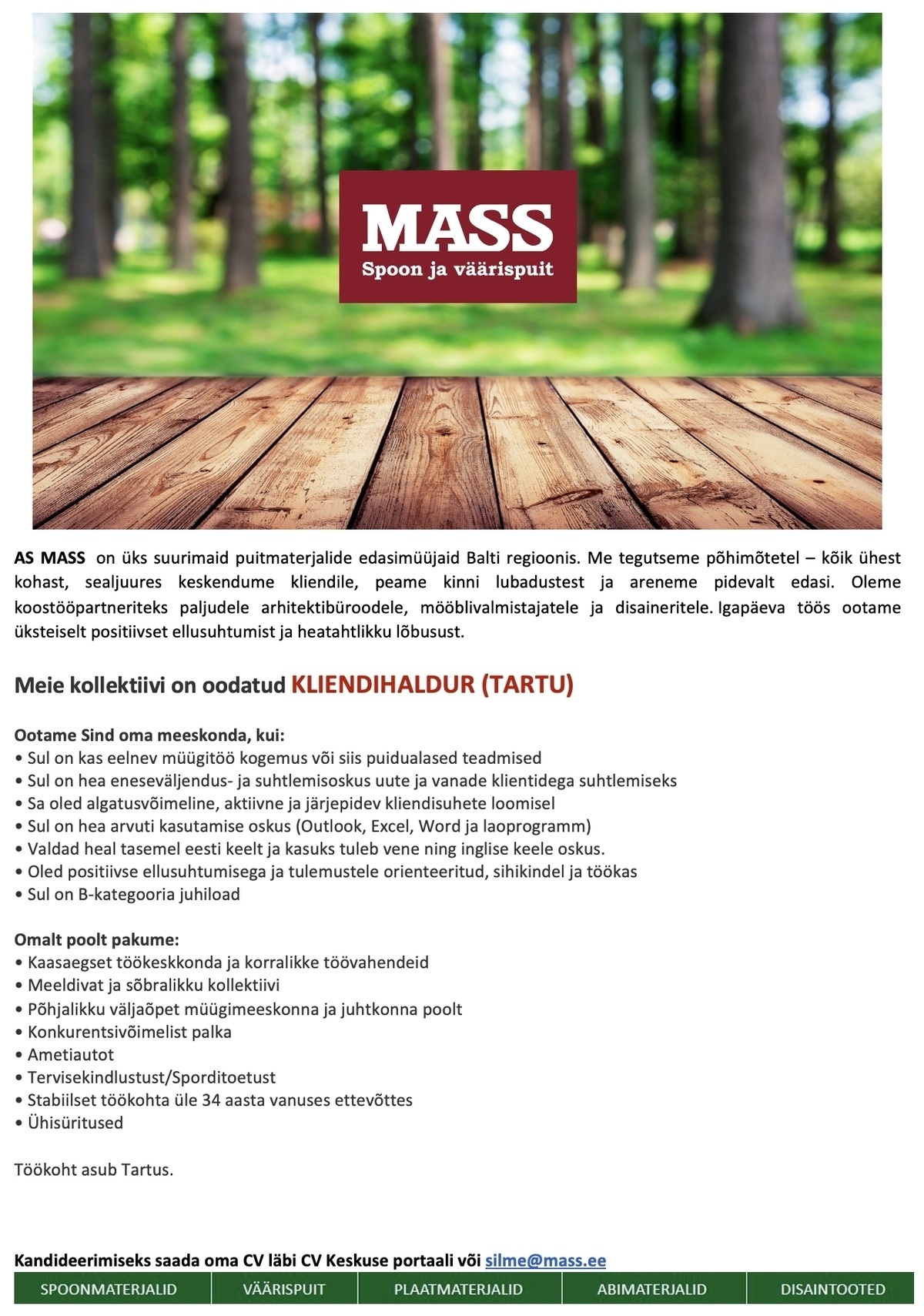 Mass AS Kliendihaldur (Tartu)