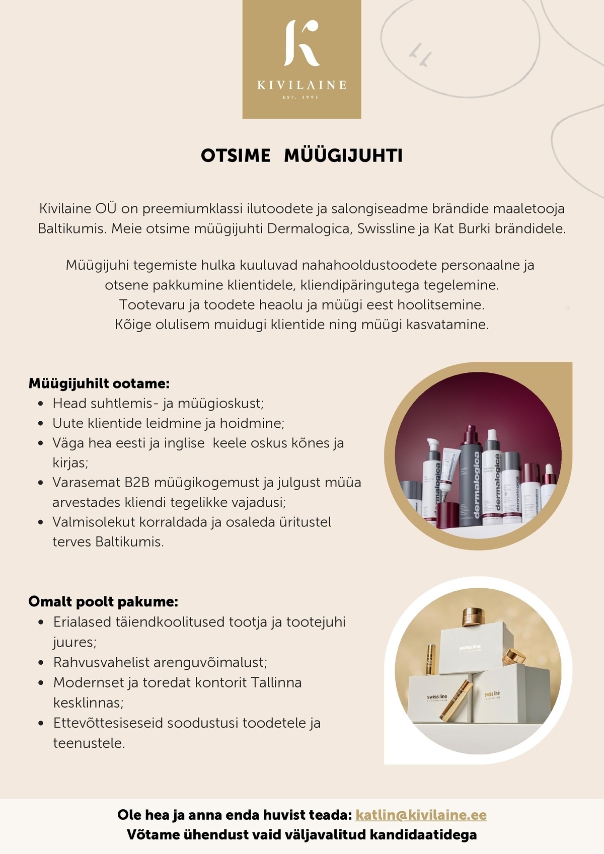 Kivilaine OÜ Müügijuht