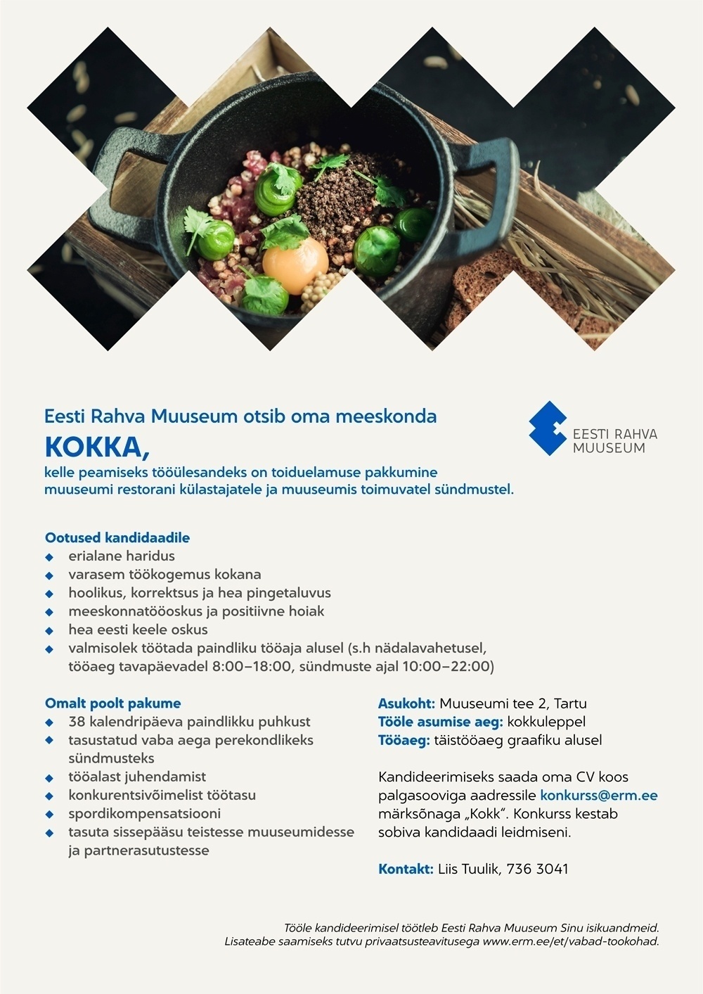 Eesti Rahva Muuseum Kokk