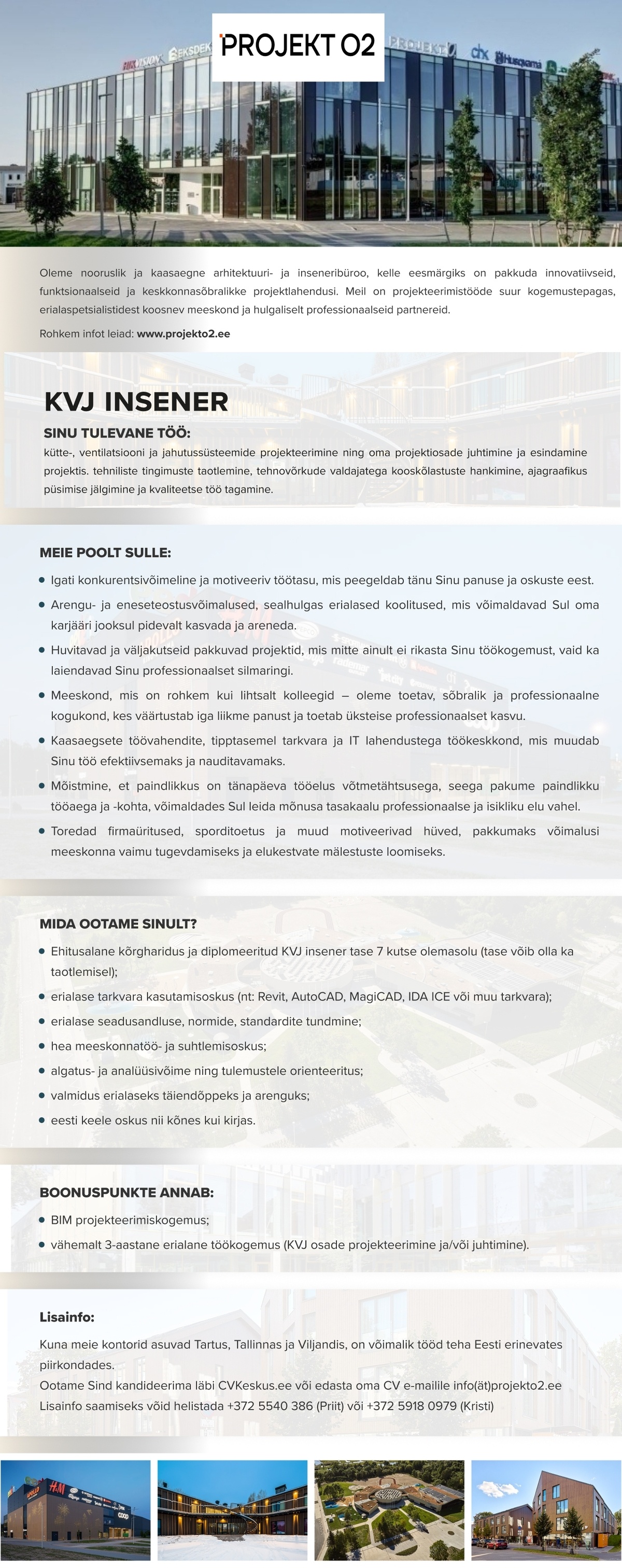 PROJEKT O2 OÜ KVJ insener