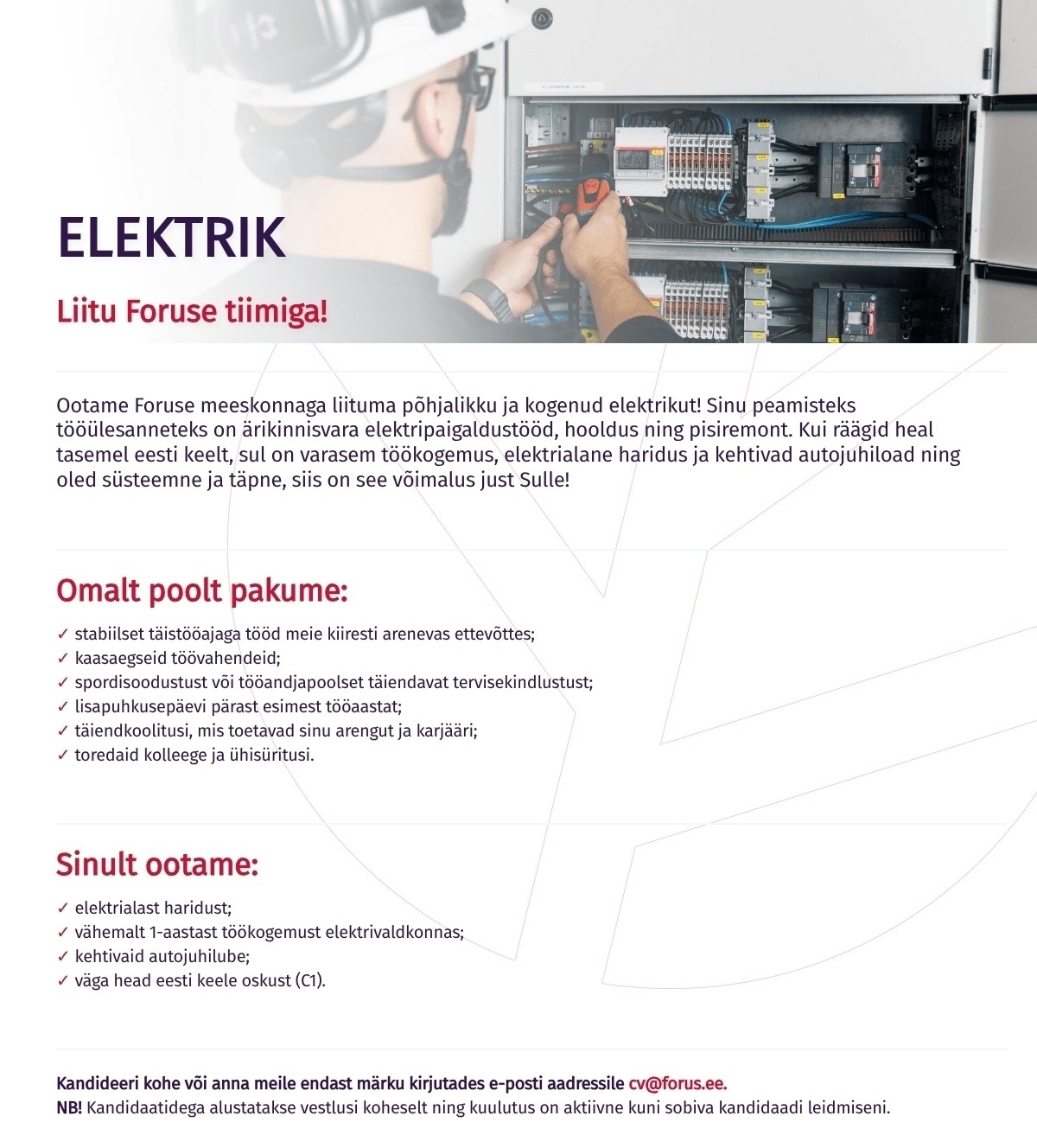 Forus Security AS Elektrik