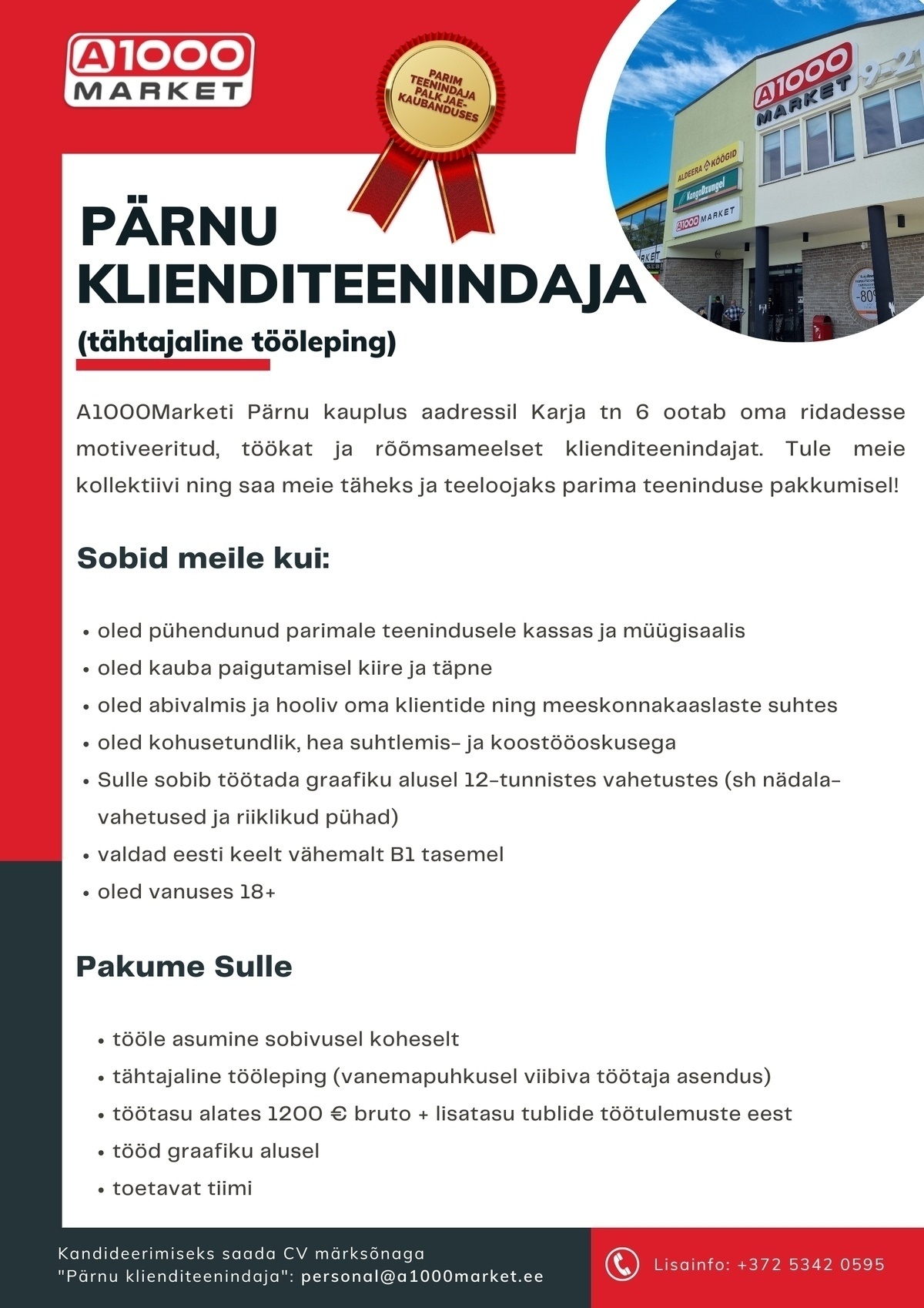A1M OÜ - A1000Market Klienditeenindaja