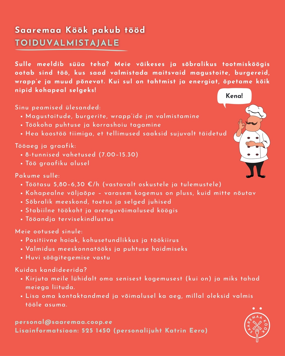 Saaremaa Tarbijate Ühistu Toiduvalmistaja Saaremaa Köök (Coop Saaremaa)