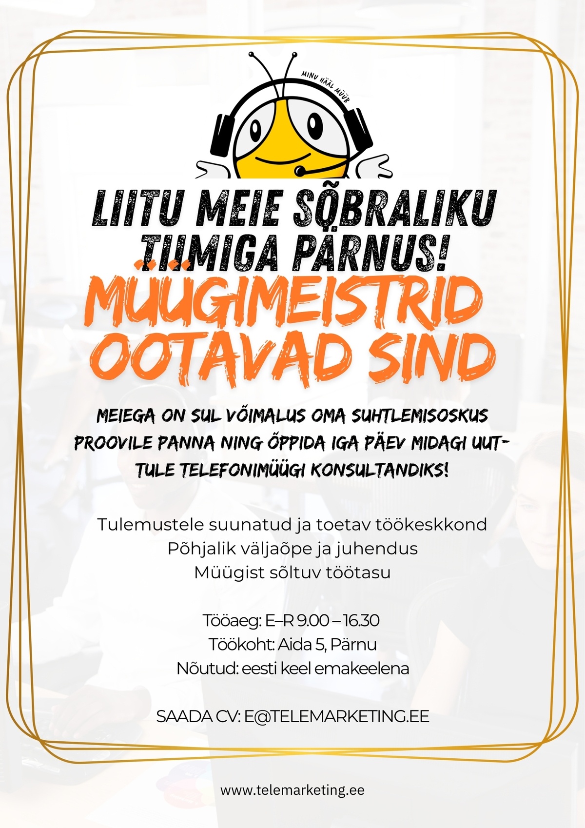 Müügimeistrite AS Müügikonsultant Pärnus (võimalus kaugtööks)