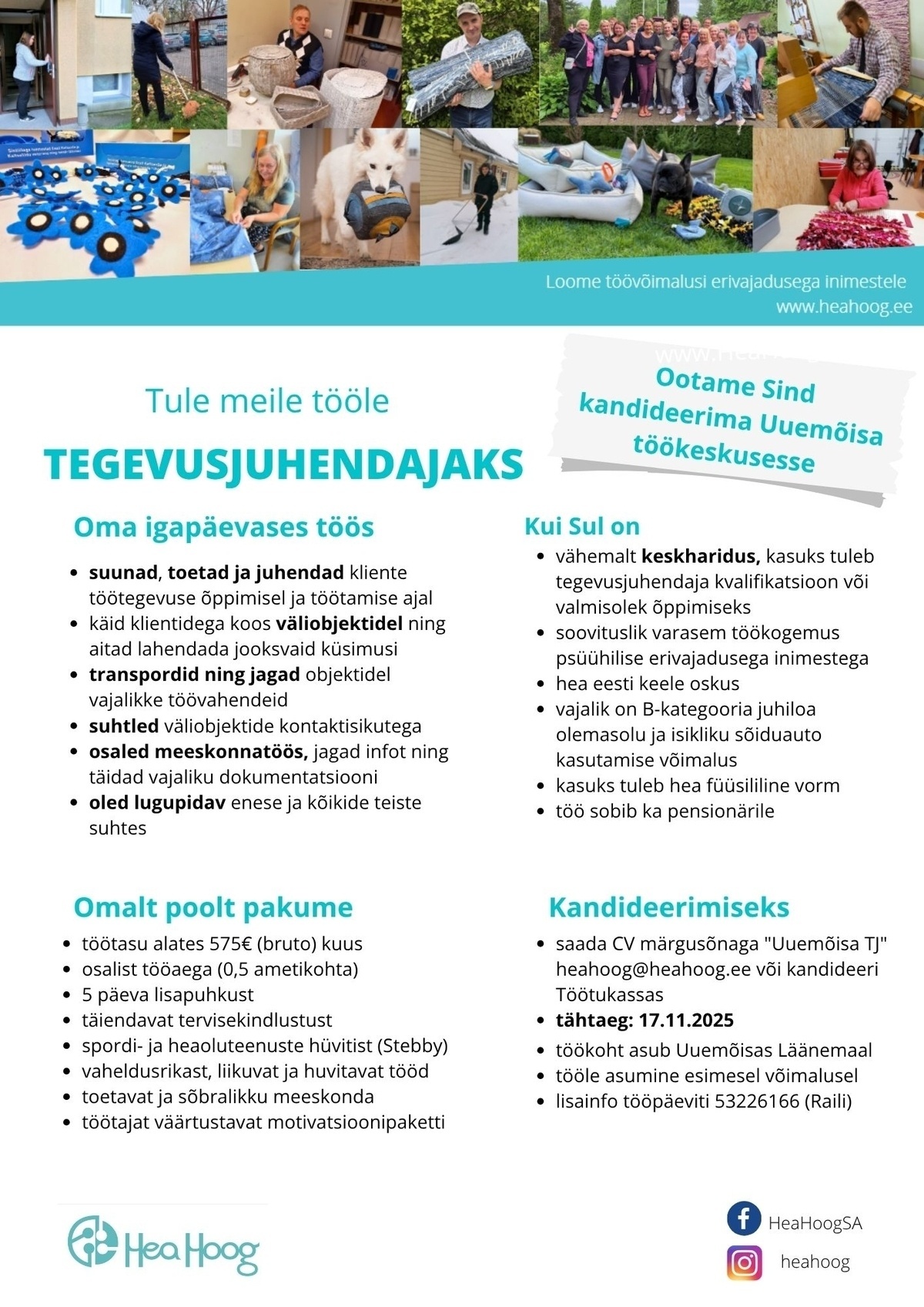 SA Hea Hoog Tegevusjuhendaja