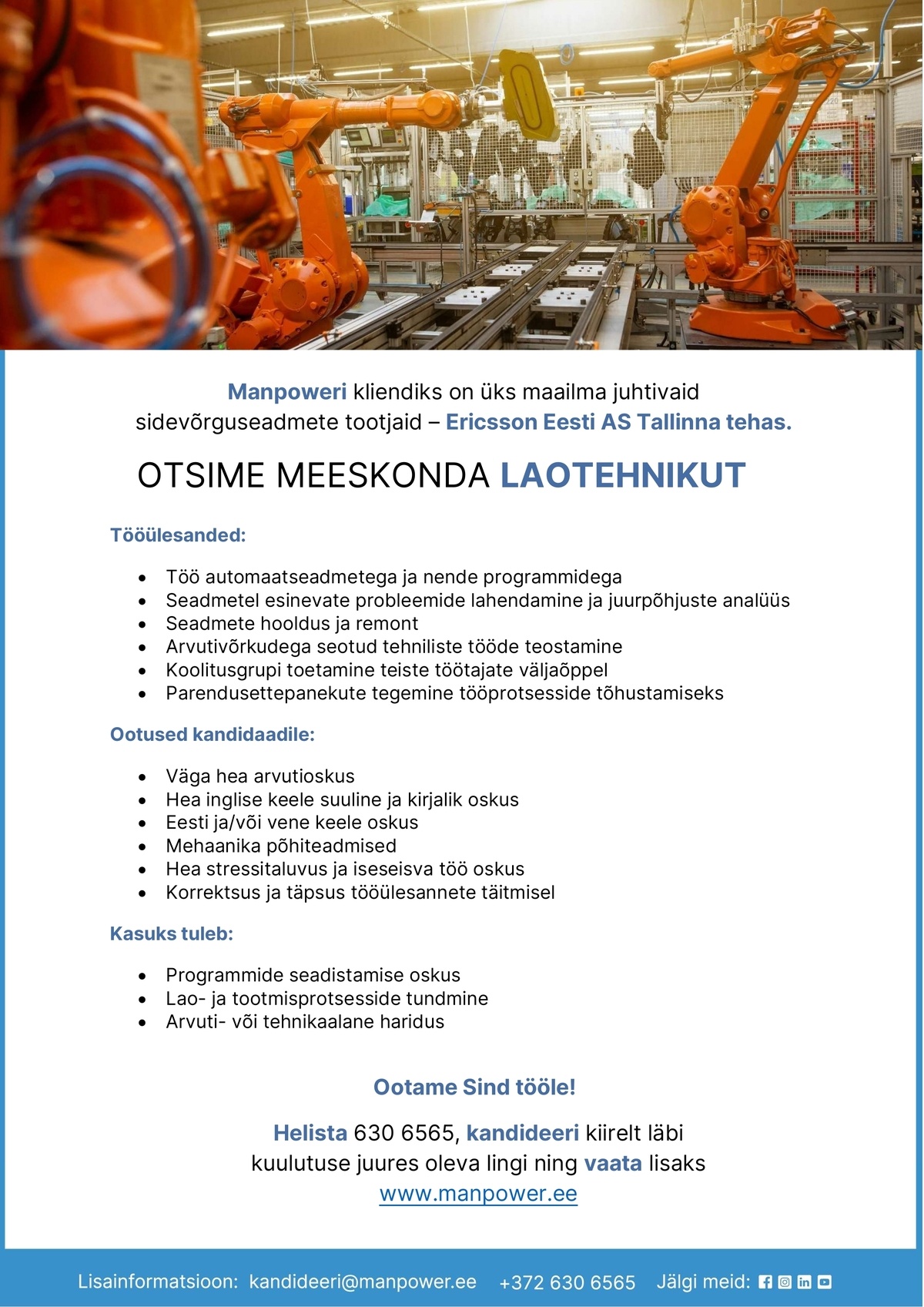 Manpower OÜ LAOTEHNIK