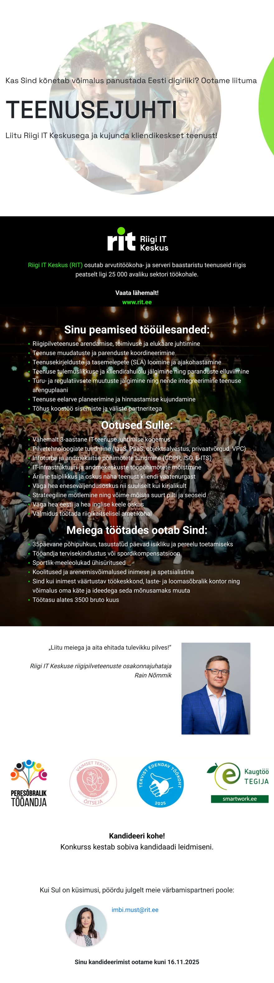 Riigi IT Keskus Teenusejuht