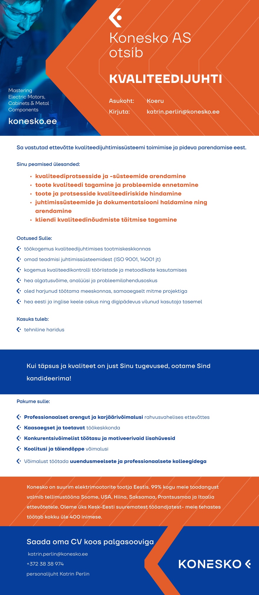 AS Konesko Kvaliteedijuht