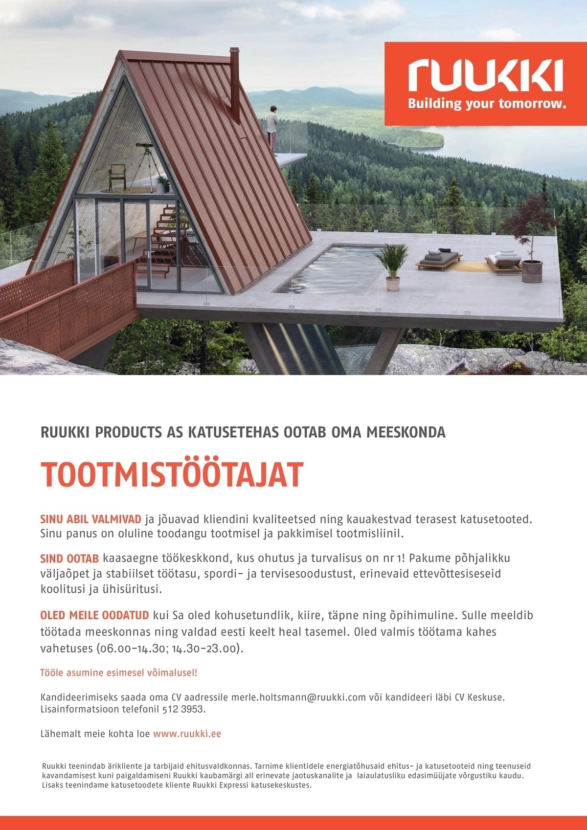 RUUKKI PRODUCTS AS Tootmistöötaja