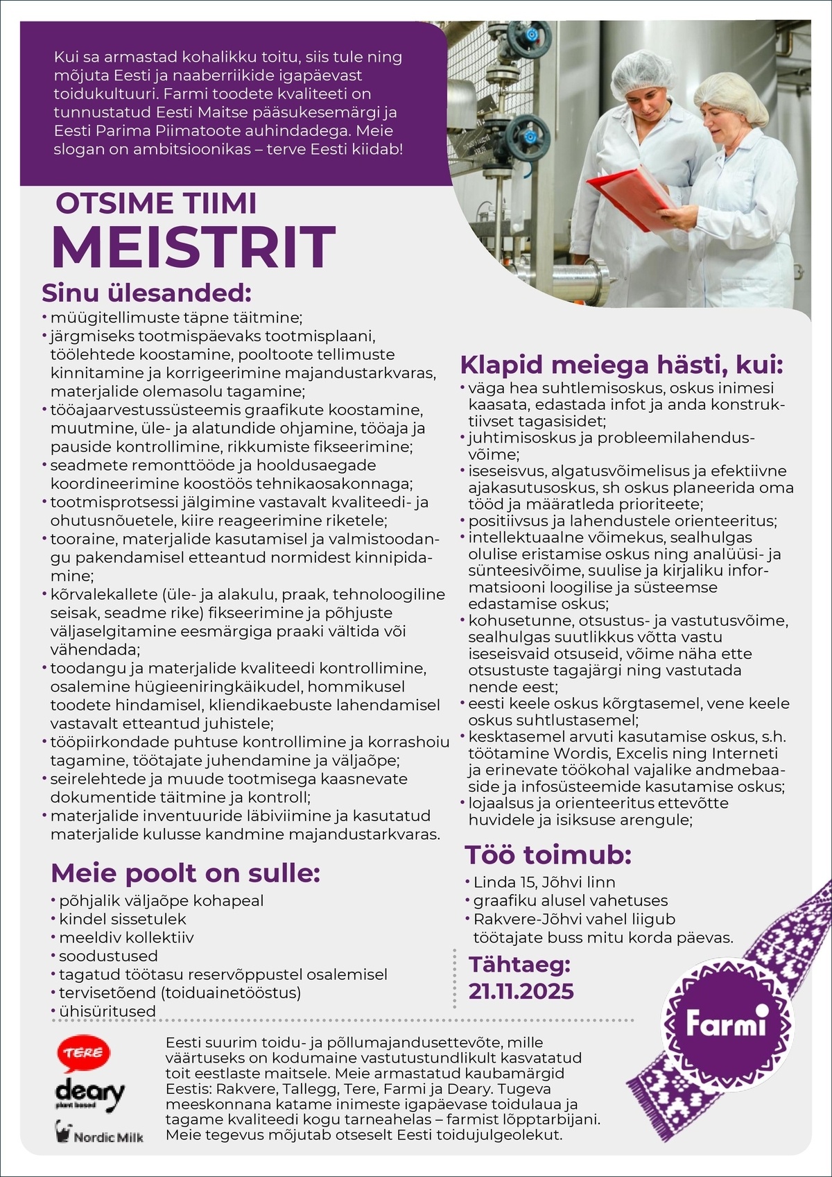 AS Farmi Piimatööstus Meister