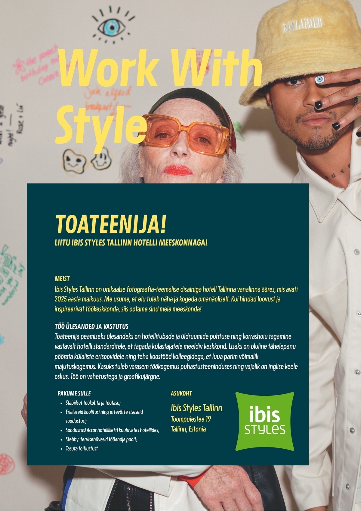Duco Styles OÜ TOATEENIJA! - liitu ibis Styles Tallinn meeskonnaga!