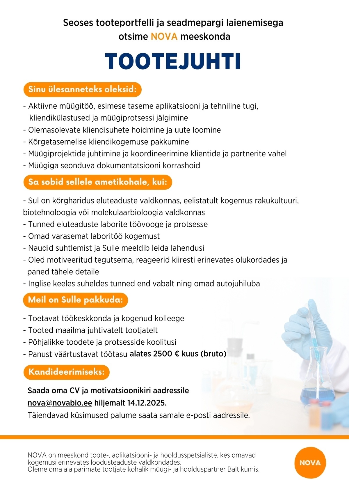 Nova Natura OÜ Tootejuht