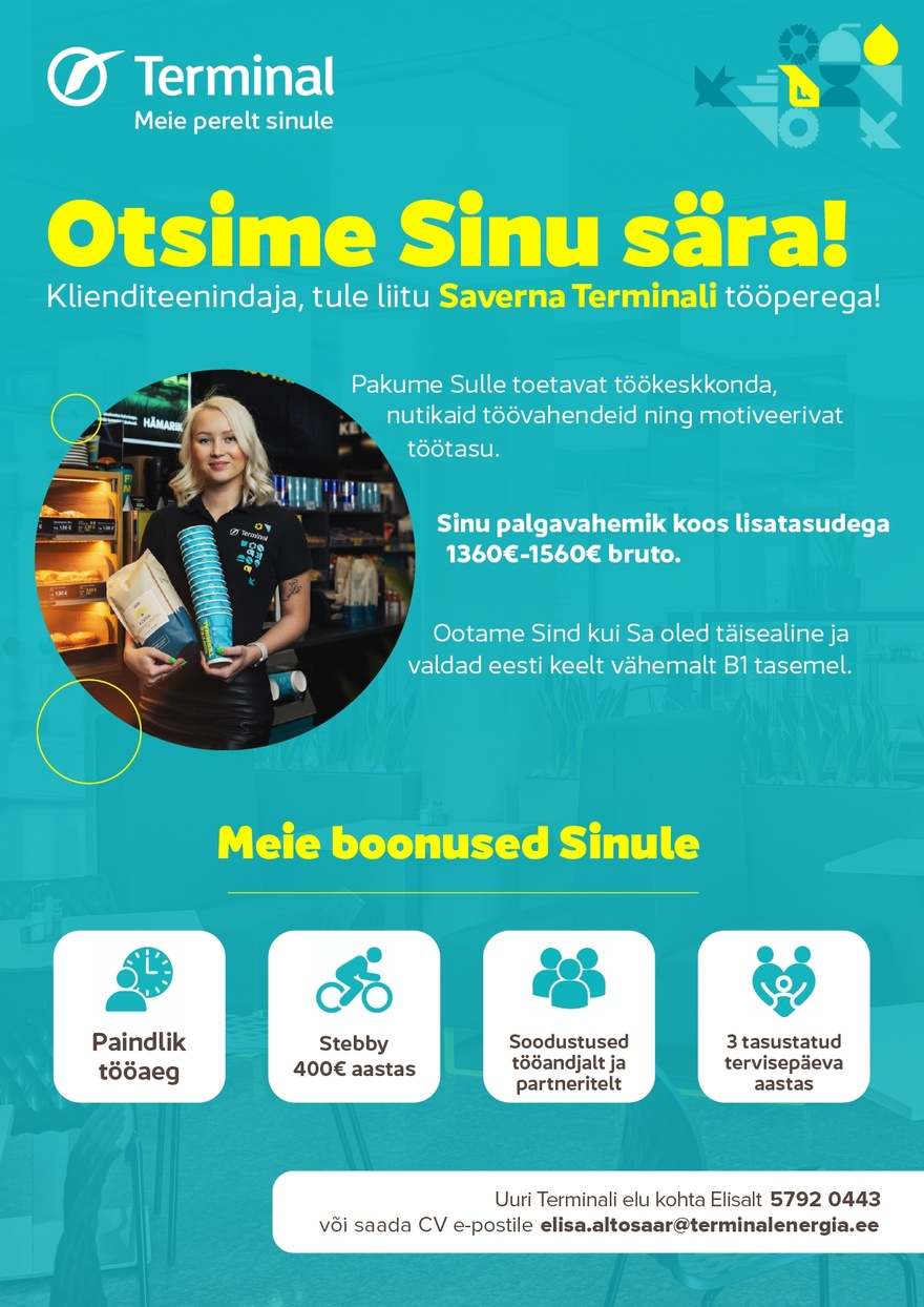 AS Terminal Klienditeenindaja Saverna teenindusjaama