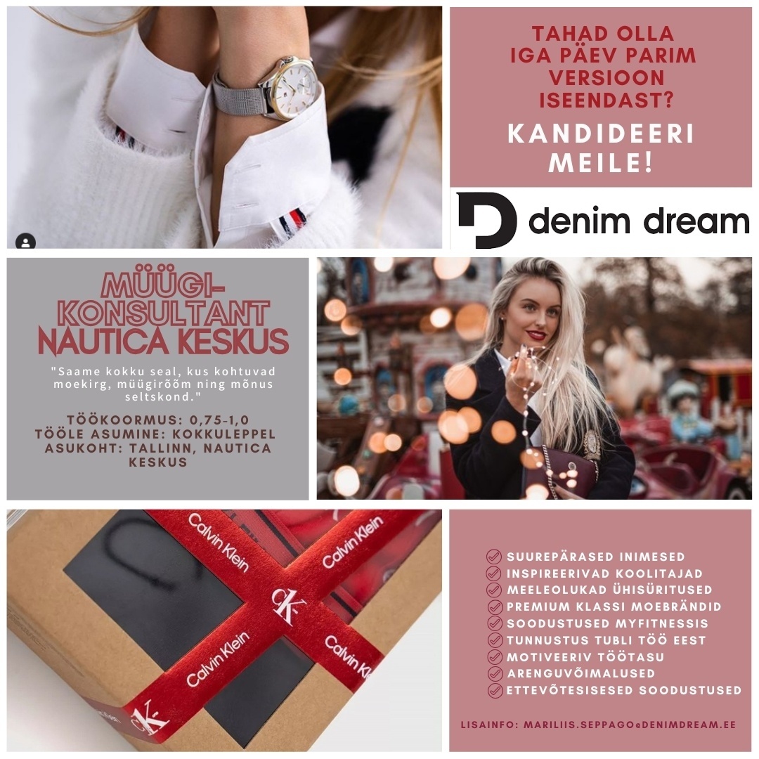 Põldma Kaubanduse AS Müügikonsultant DENIM DREAM kauplusesse (Nautica)