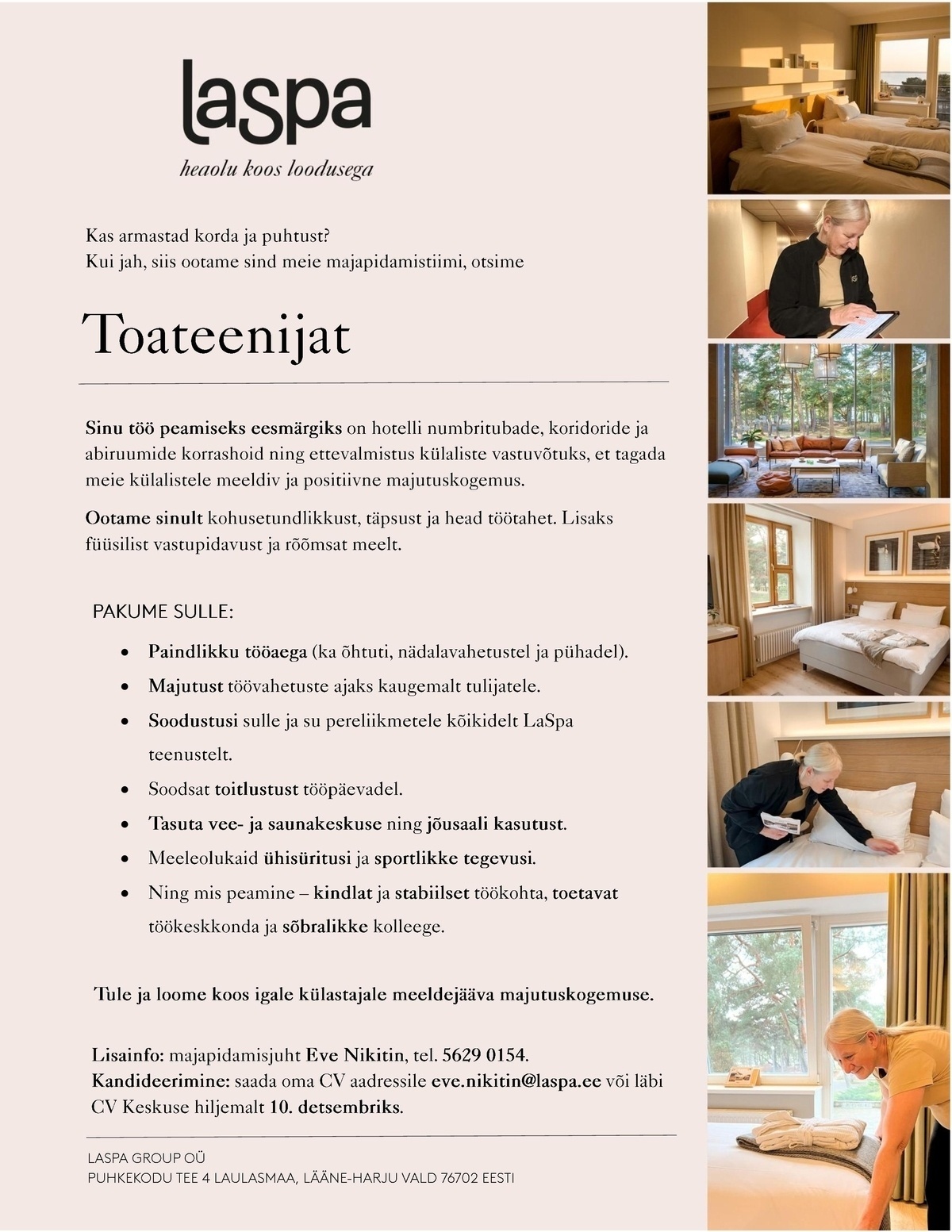 LaSpa Group OÜ Toateenija