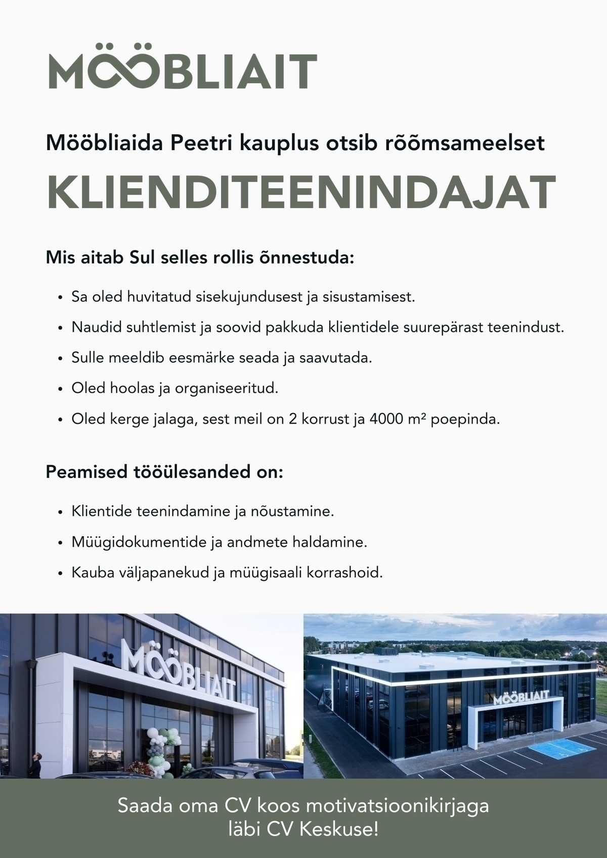 Mööbliait OÜ Klienditeenindaja