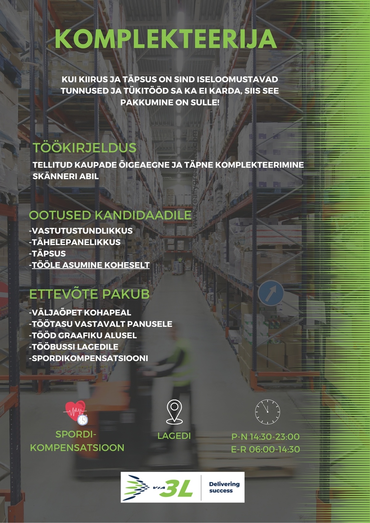 Via 3L OÜ Tellimuste käsitleja