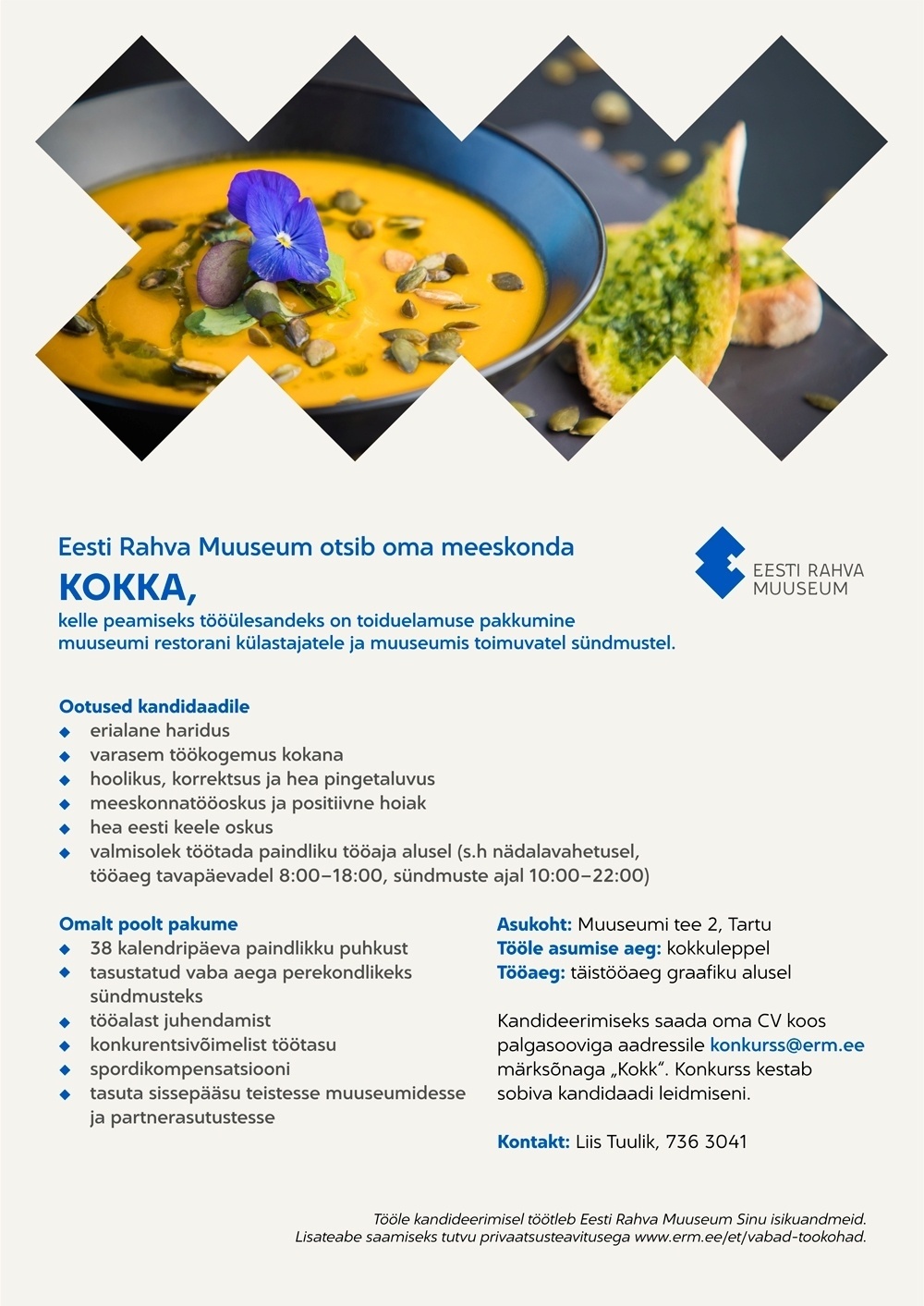Eesti Rahva Muuseum Kokk