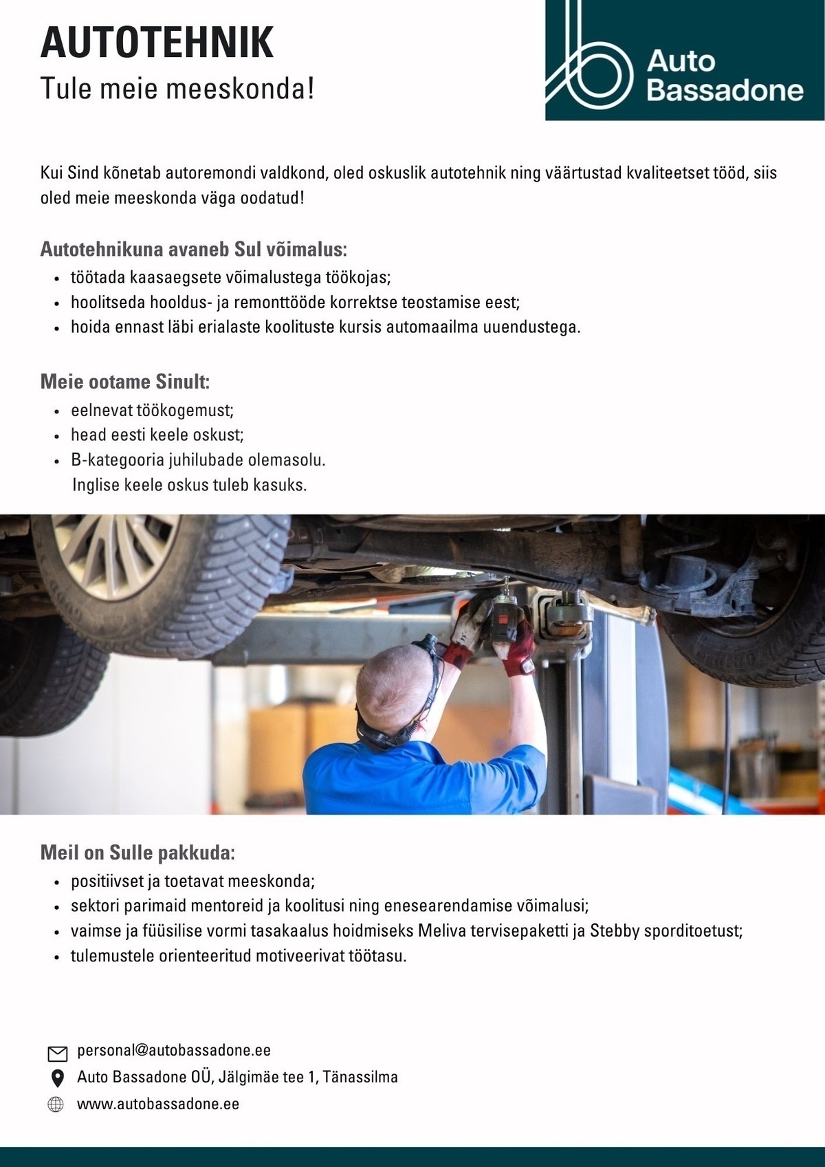 Auto Bassadone OÜ Autotehnik