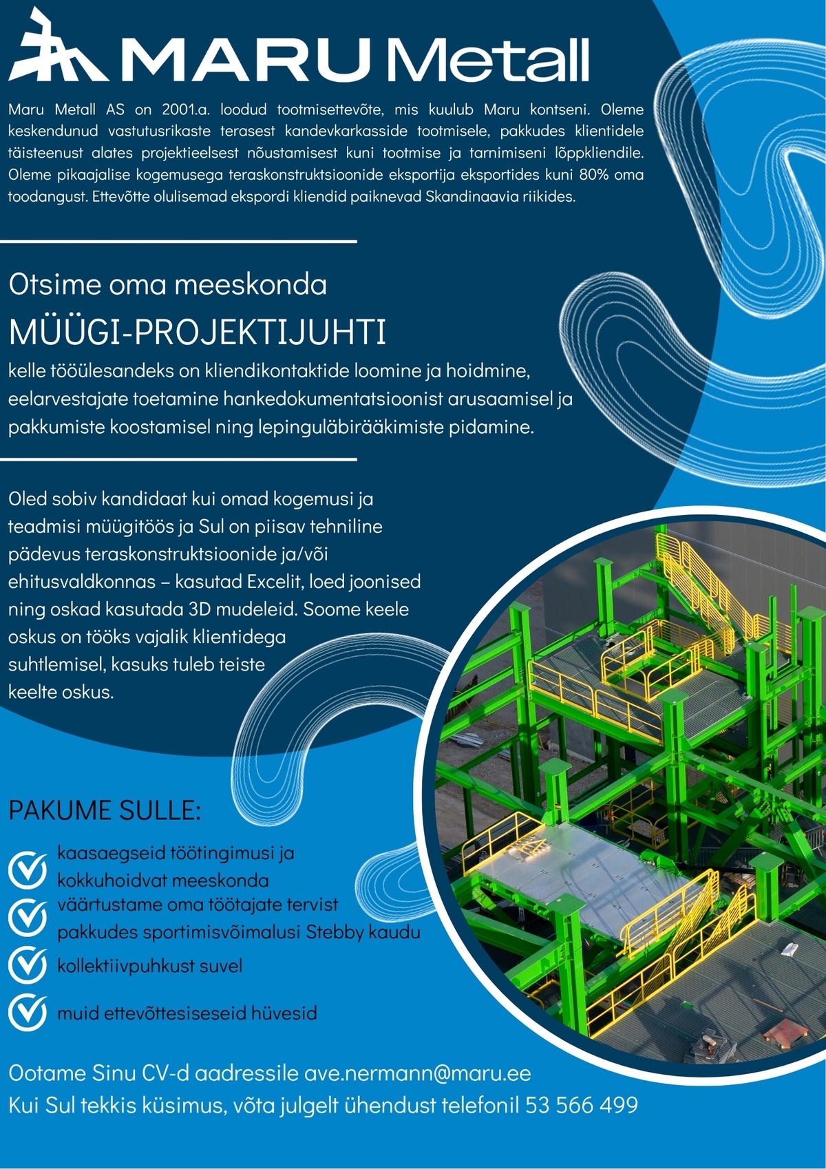 Maru Metall AS MÜÜGI-PROJEKTIJUHT